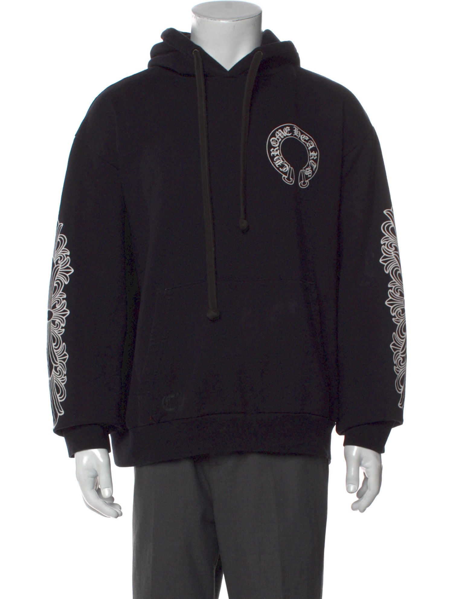 Chrome Hearts Graphic Print Crew Neck Hoodie