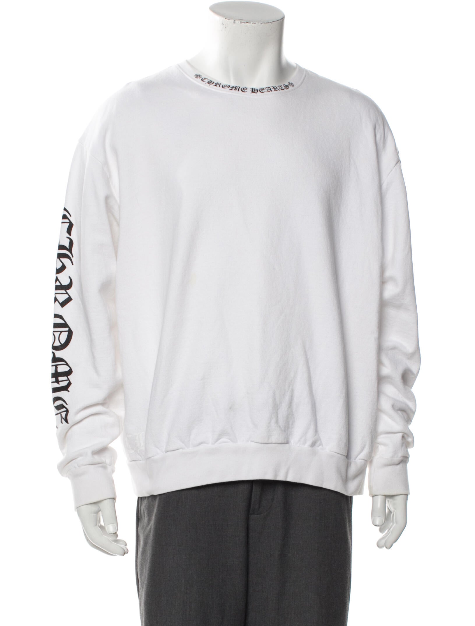 Chrome Hearts Graphic Print Crew Neck Sweatshirt