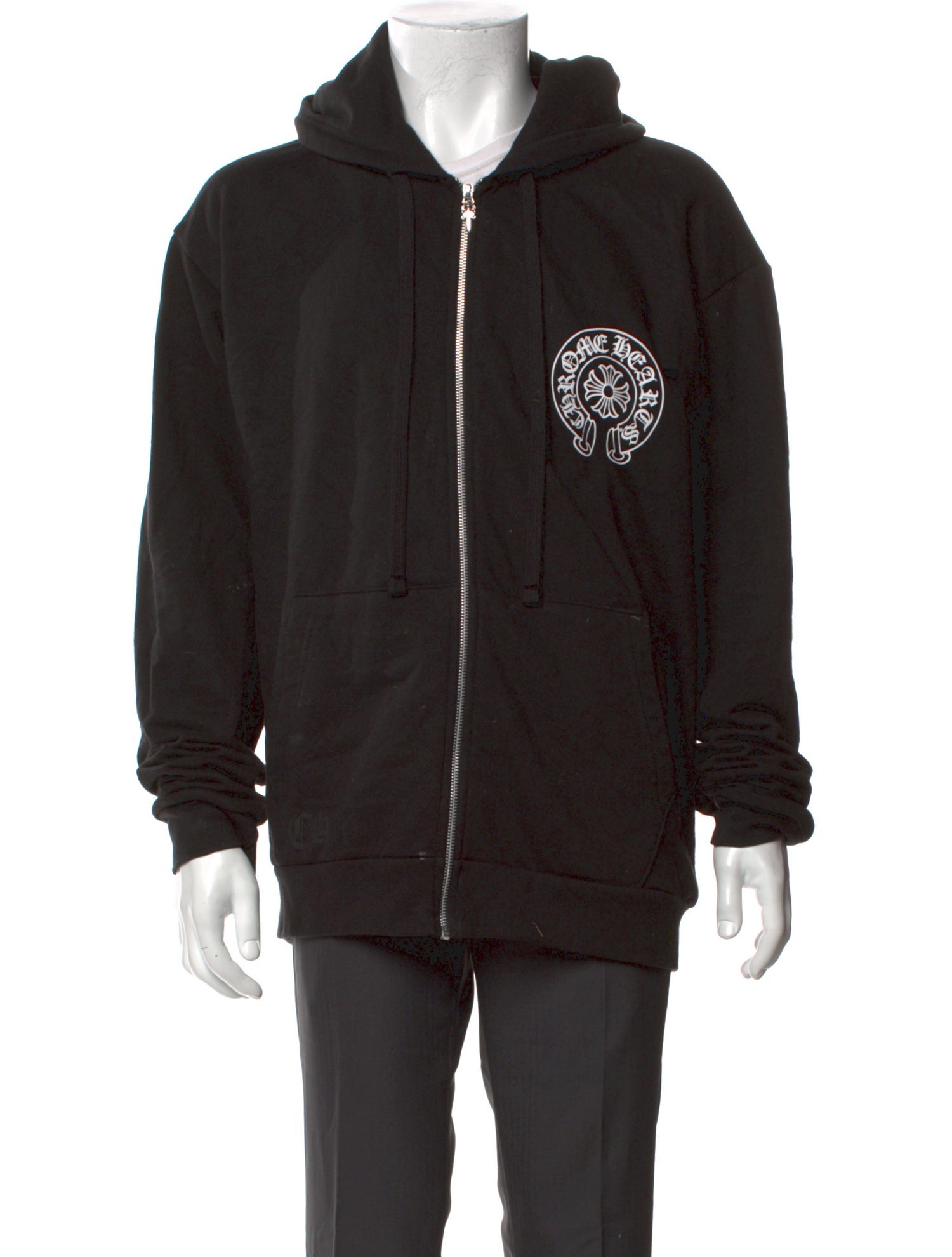 Chrome Hearts Las Vegas Exclusive Zip Up Graphic Print Hoodie
