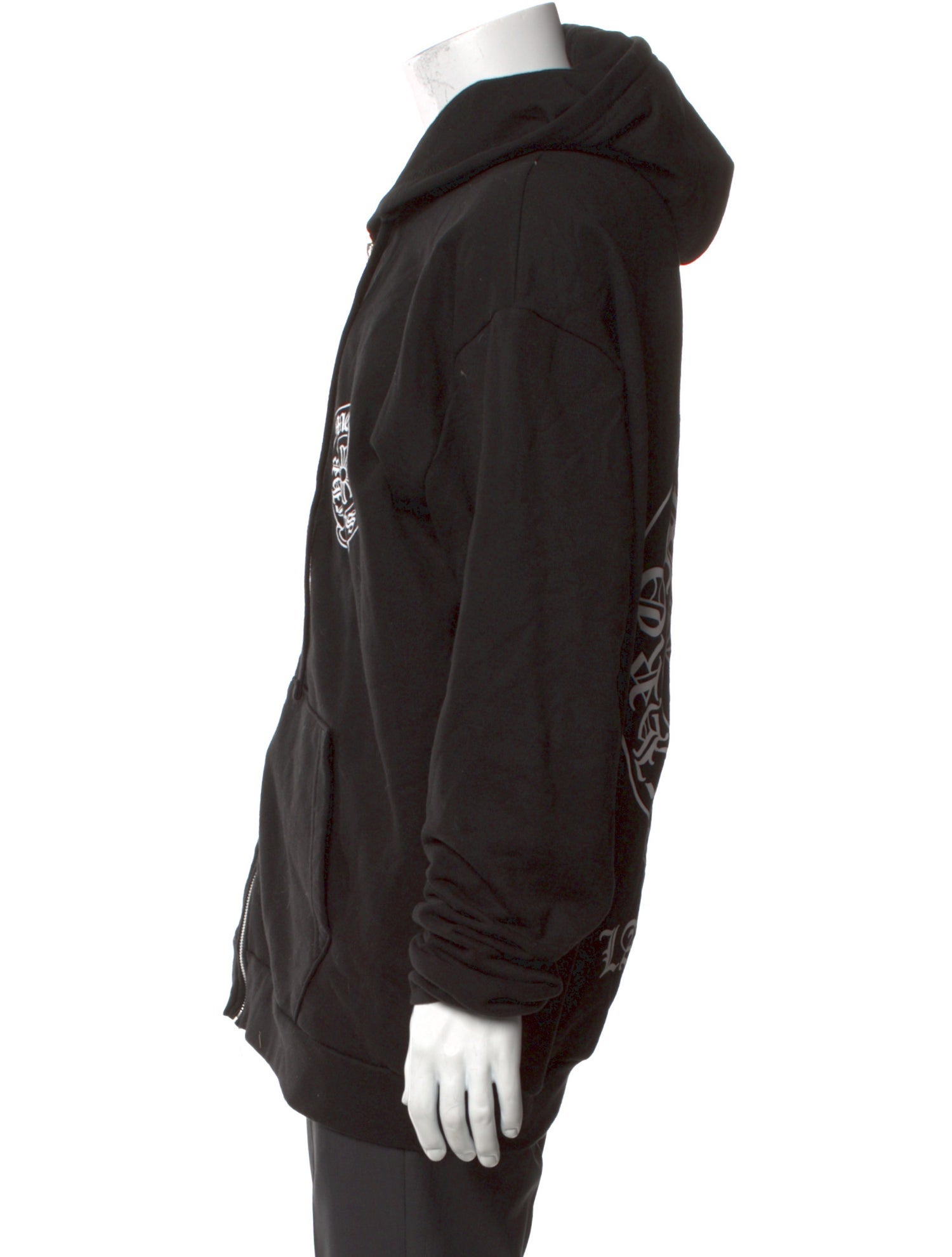Chrome Hearts Las Vegas Exclusive Zip Up Graphic Print Hoodie