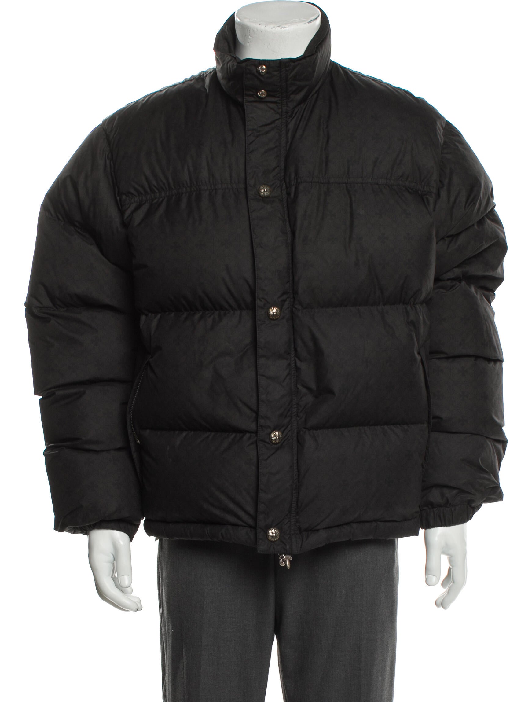 Chrome Hearts Monogram Stiff Signature Logo Puffer Coat