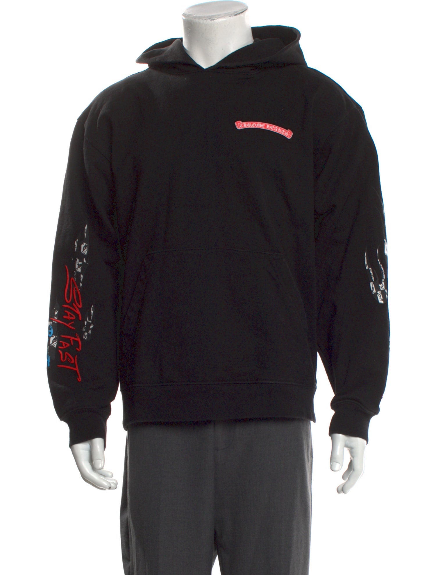 Chrome Hearts Graphic Print Crew Neck Hoodie