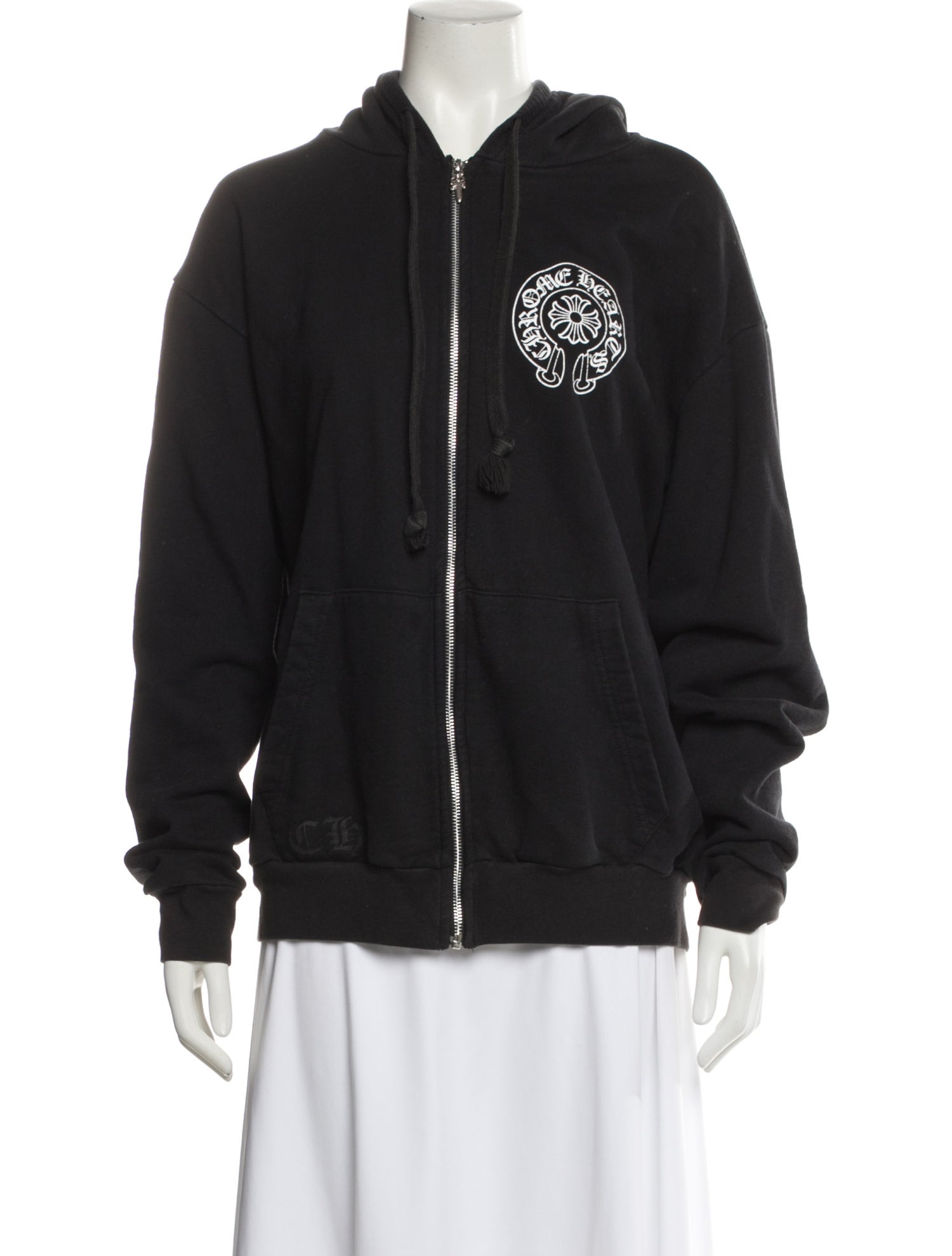 Chrome Hearts Los Angeles Exclusive Zip Up Graphic Print Hoodie