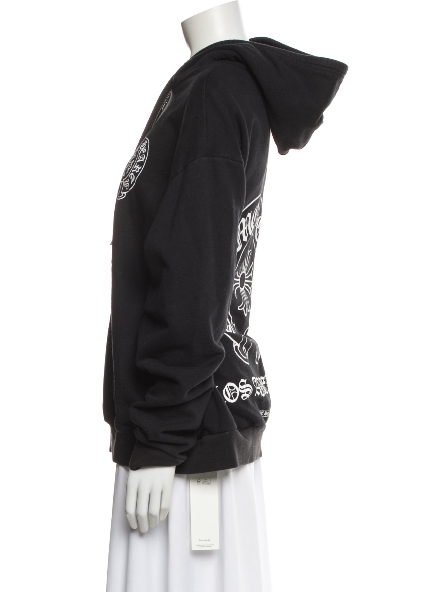 Chrome Hearts Los Angeles Exclusive Zip Up Graphic Print Hoodie