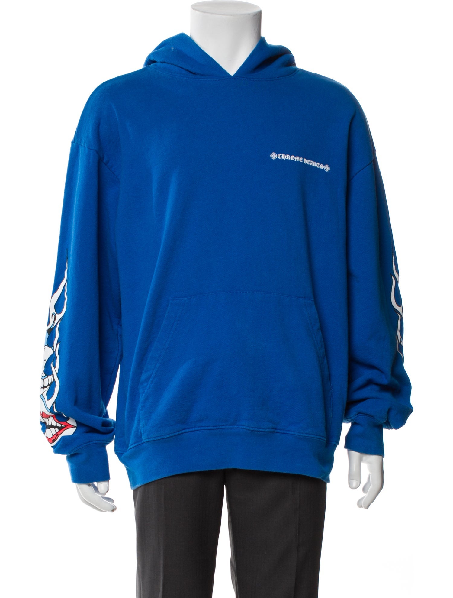 Chrome Hearts Graphic Print Crew Neck Hoodie