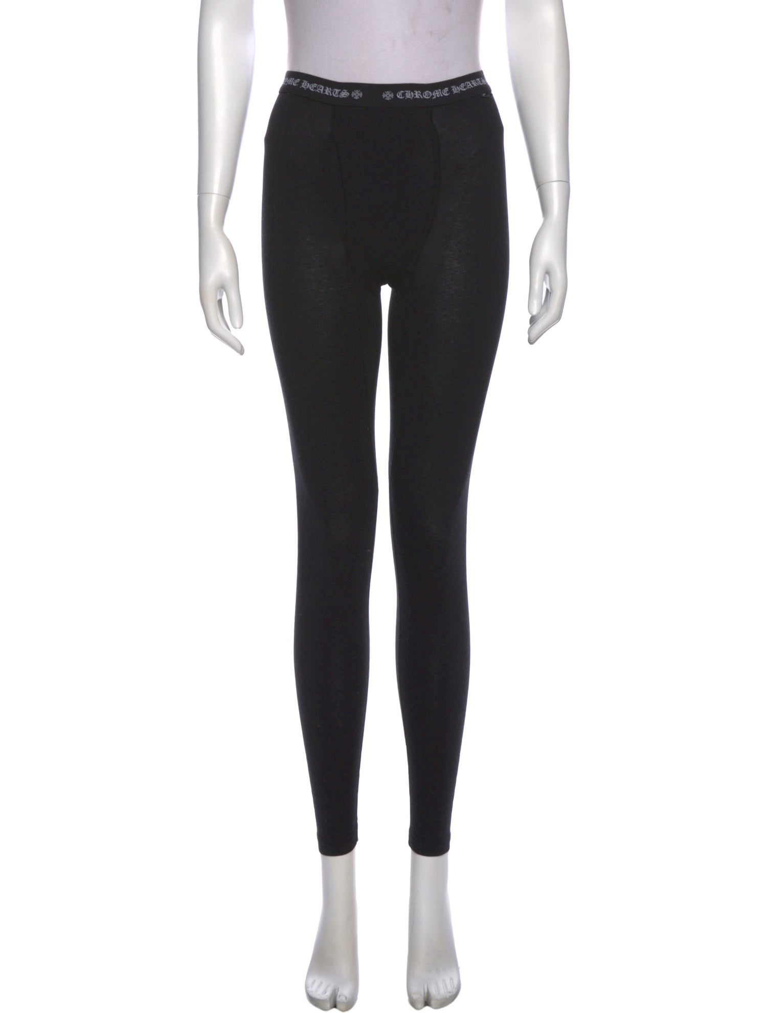 Chrome Hearts Horseshoe Logo Long Johns Skinny Leg Pants