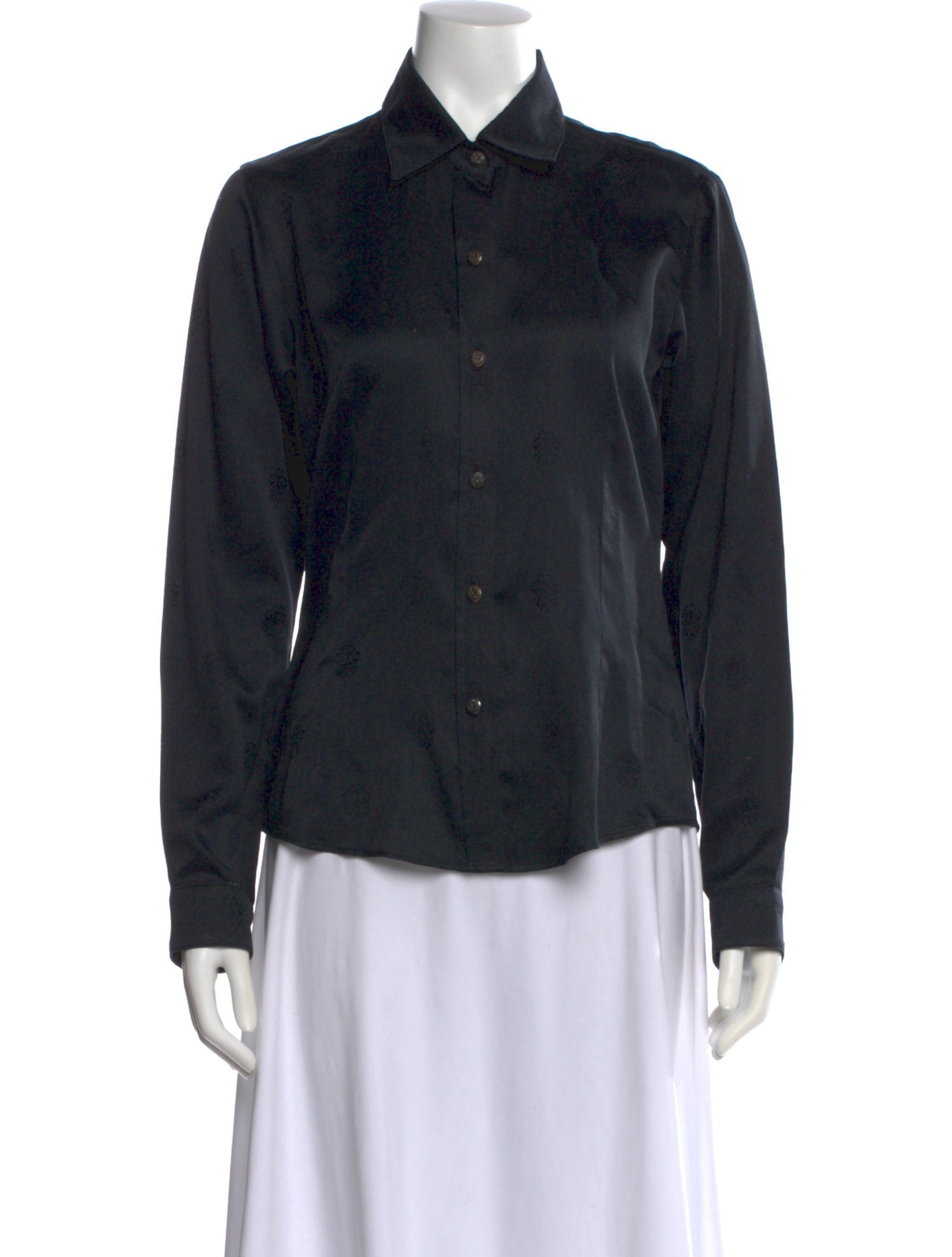 Chrome Hearts Vine Dagger Patterned Blouse