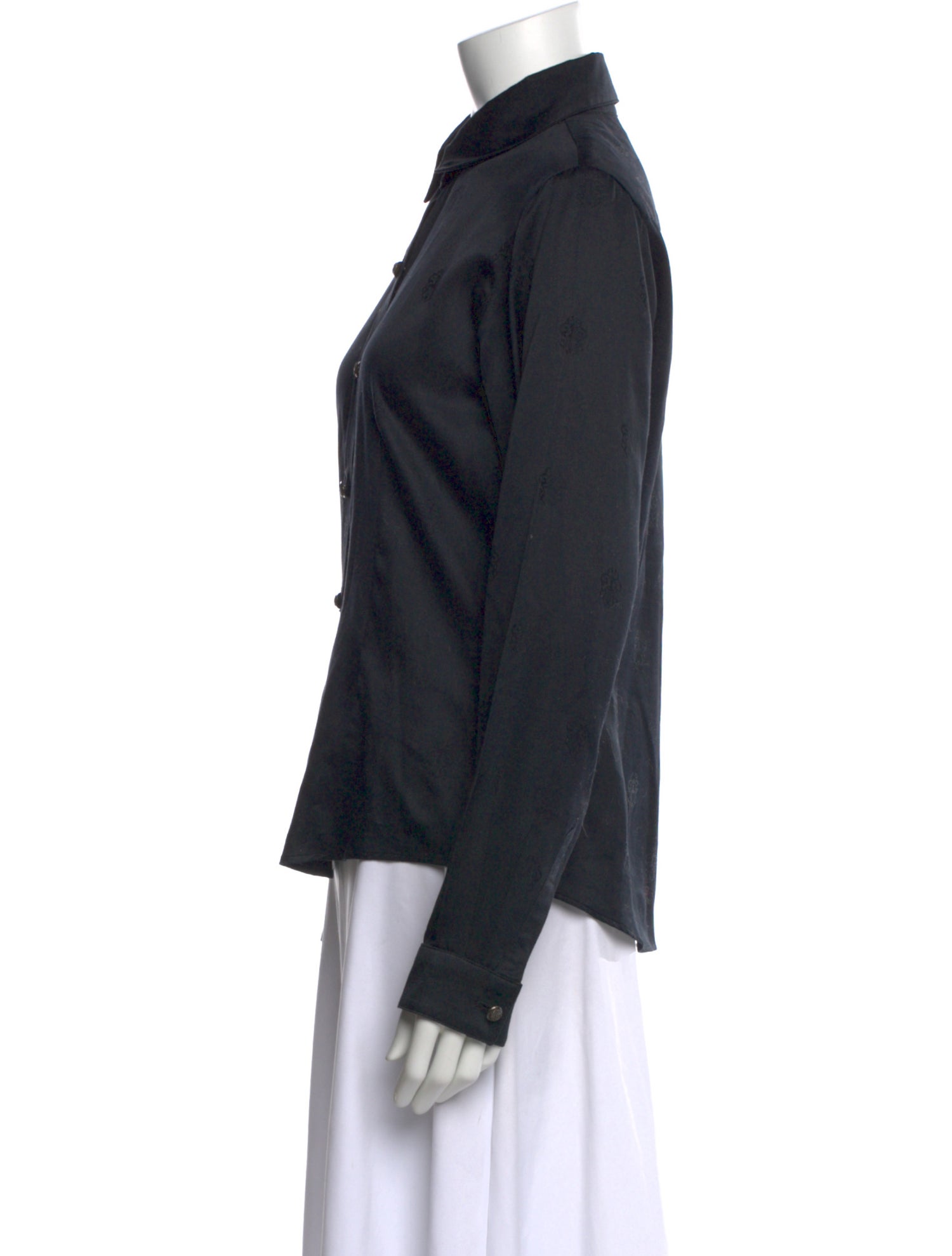 Chrome Hearts Vine Dagger Patterned Blouse