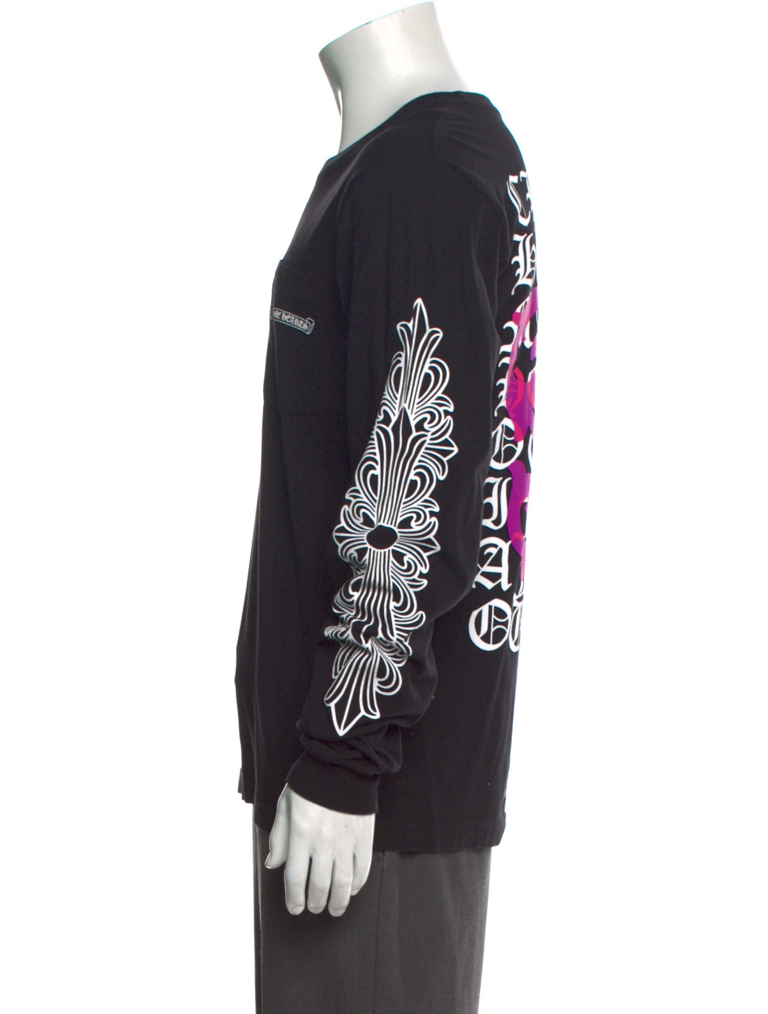 Chrome Hearts Graphic Print Crew Neck T-Shirt