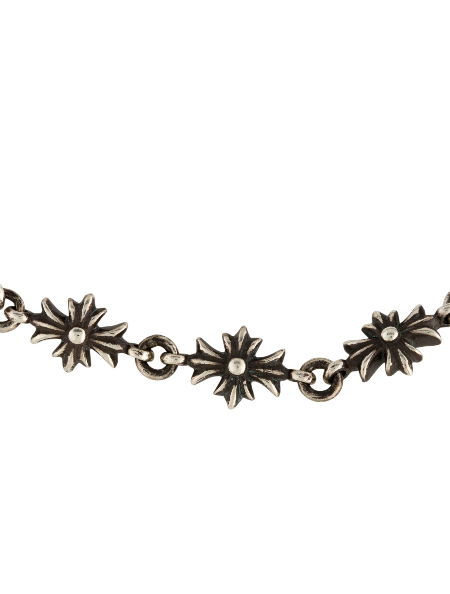 Chrome Hearts Tiny Maltese Cross Link Bracelet