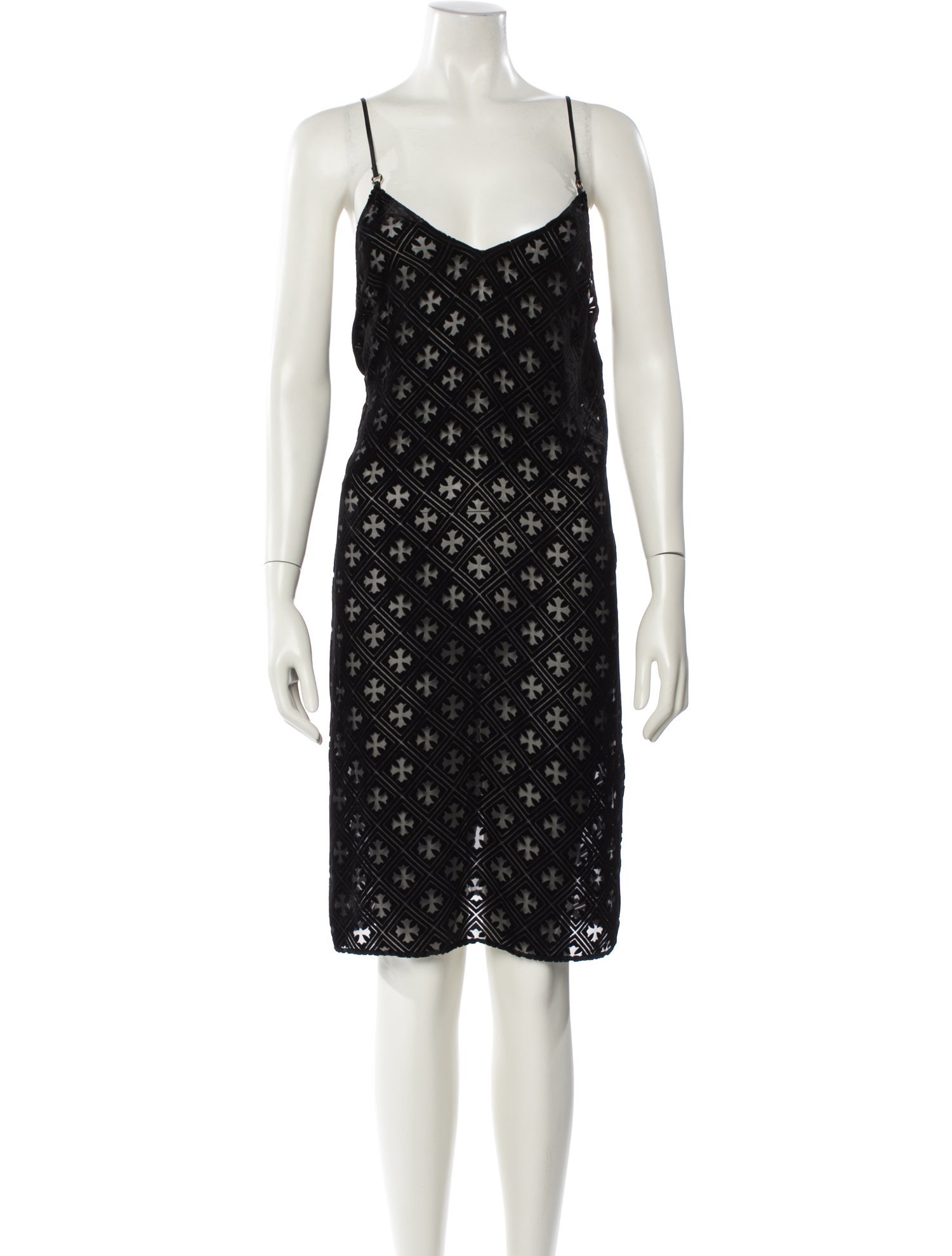 Chrome Hearts Silk Knee-Length Dress