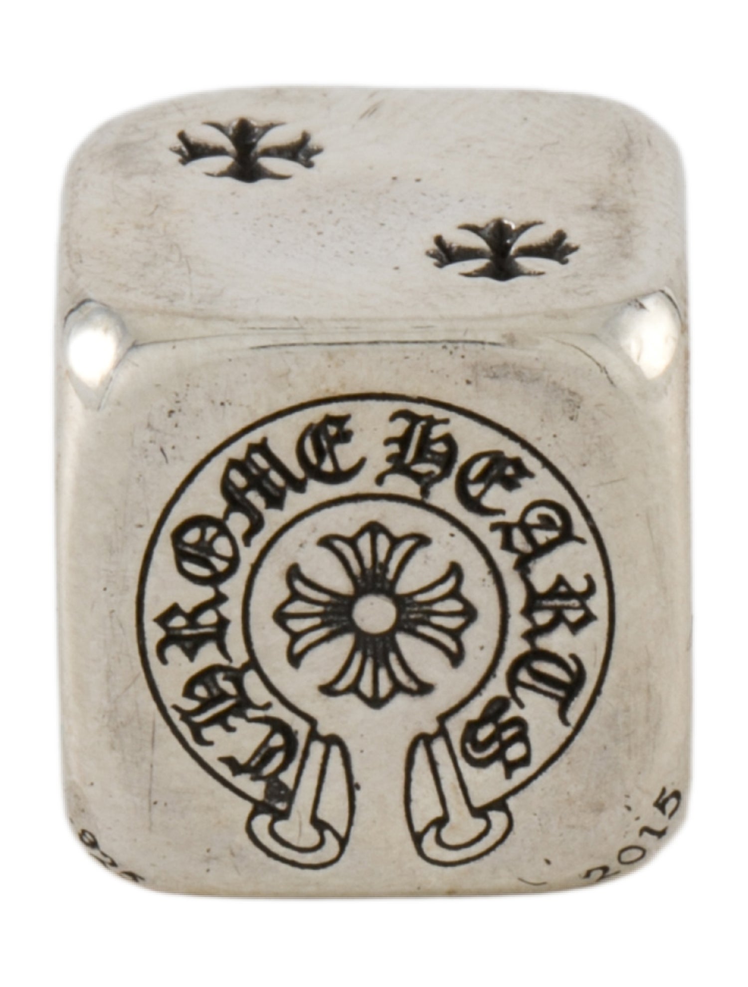 Chrome Hearts Pair Of Sterling Silver Dice