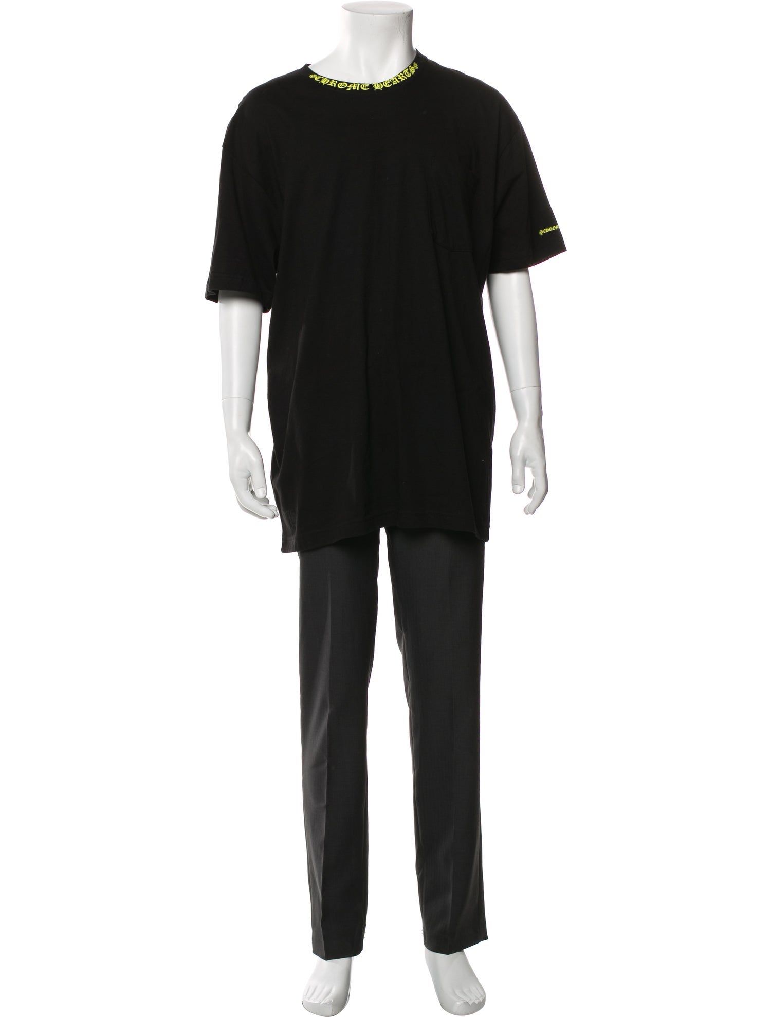 Chrome Hearts Collar Logo Graphic Print T-Shirt