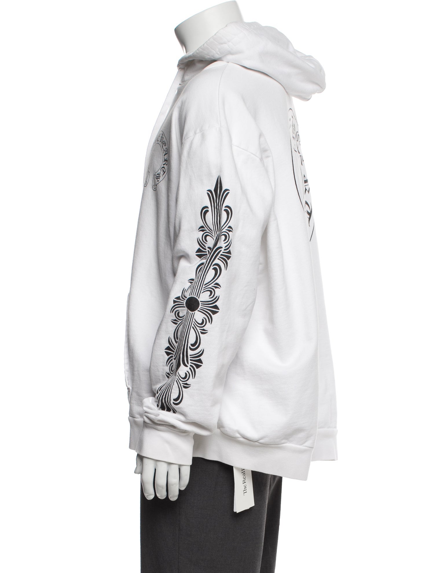 Chrome Hearts Floral Horseshoe Graphic Print Hoodie
