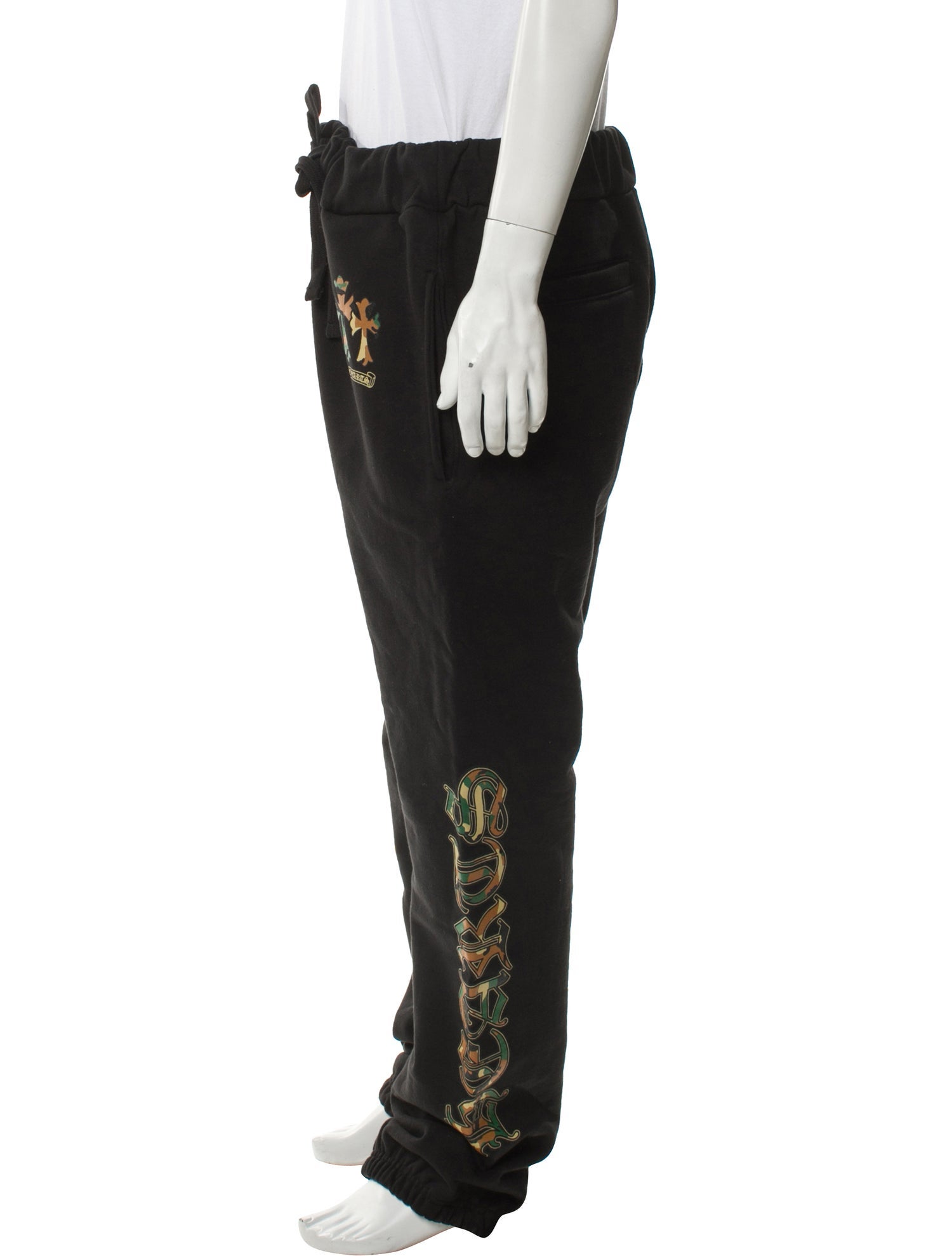 Chrome Hearts Triple Cross Graphic Print Lounge Bottoms