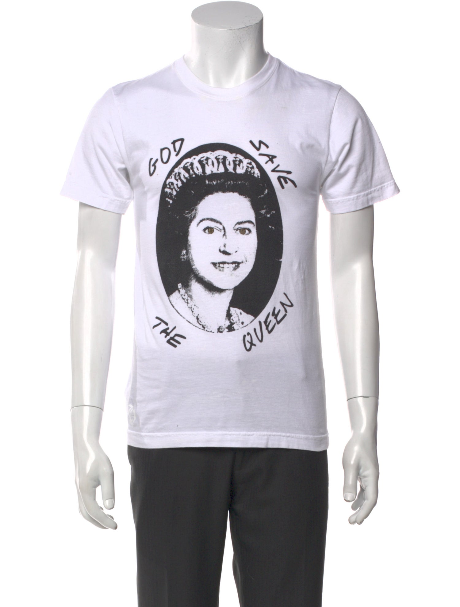 Chrome Hearts Queen Elizabeth 'God Save the Queen' Graphic Print T-Shirt