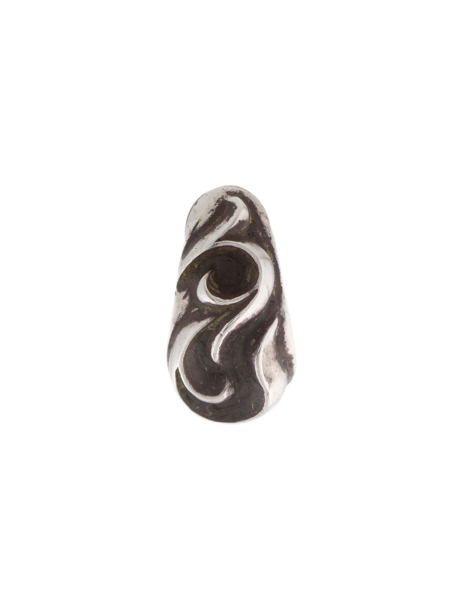 Chrome Hearts Single Scroll Hoop Earring