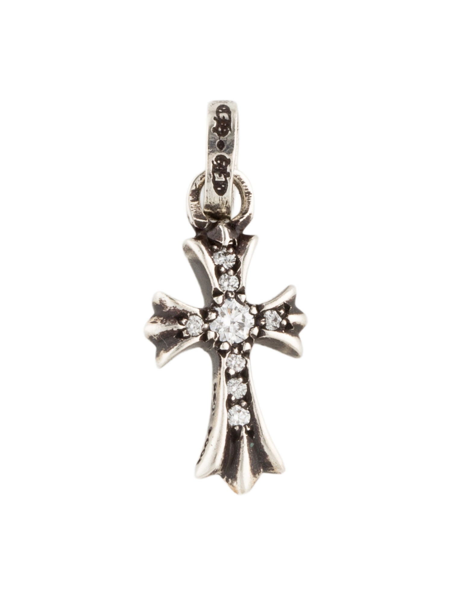 Chrome Hearts Diamond Cross Pendant