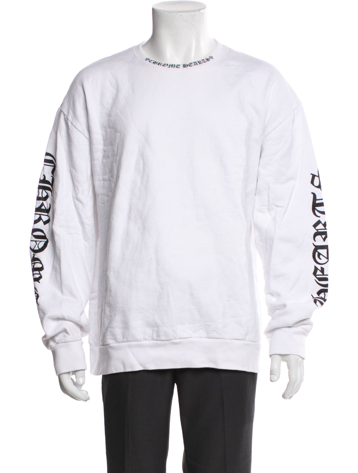 Chrome Hearts Neck Logo Graphic Print Sweatshirt