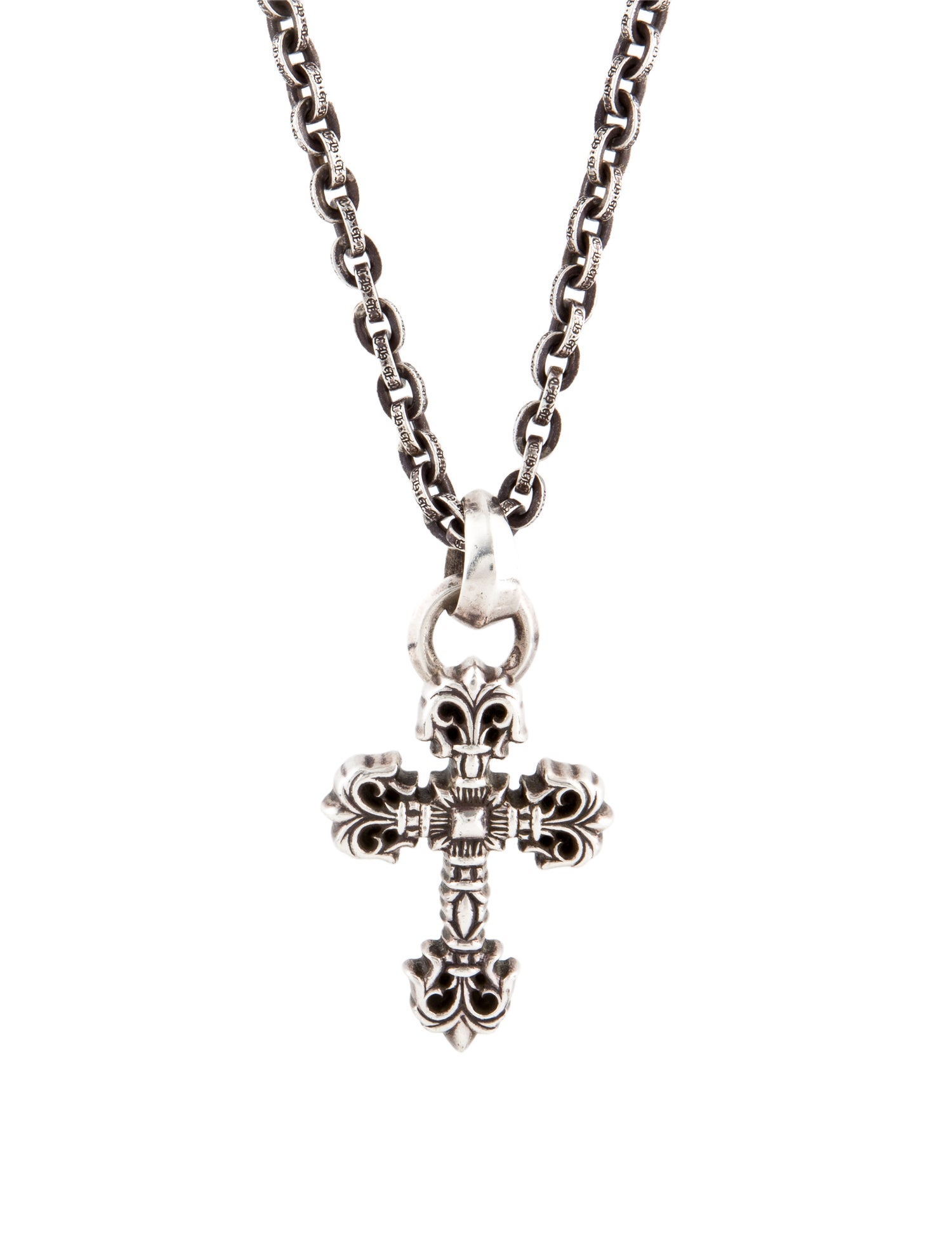 Chrome Hearts Filigree Cross Pendant Necklace
