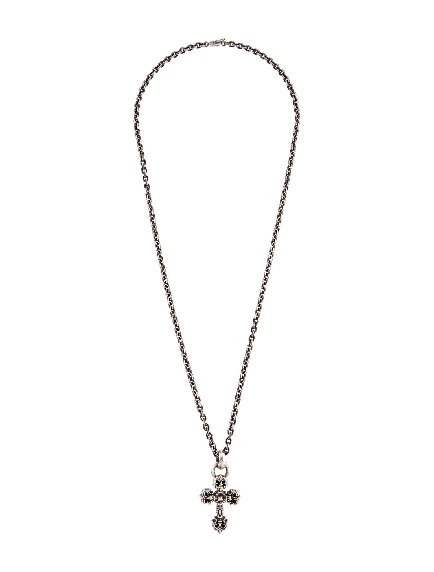 Chrome Hearts Filigree Cross Pendant Necklace