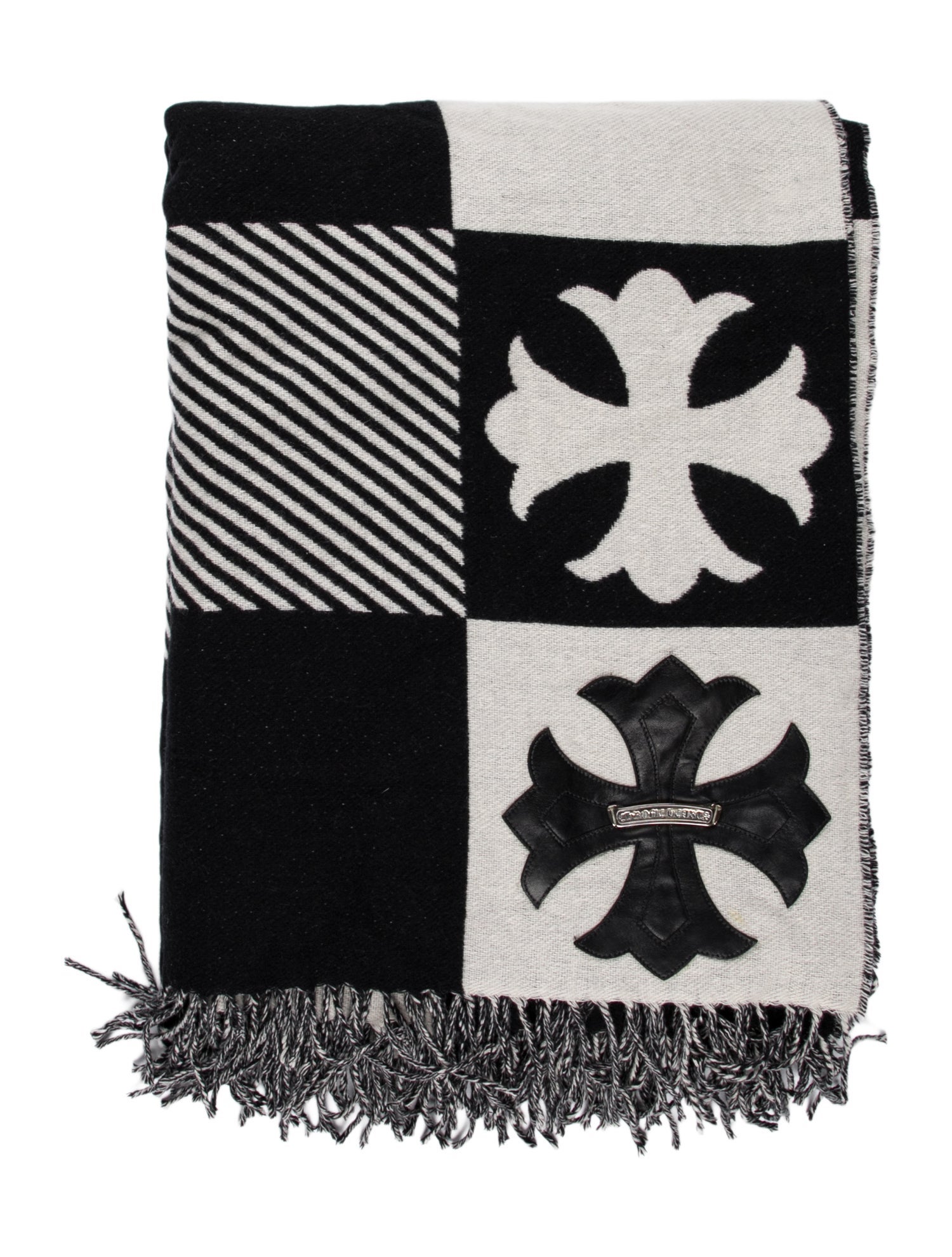 Chrome Hearts Cashmere 'Plus' Patch Throw Blanket
