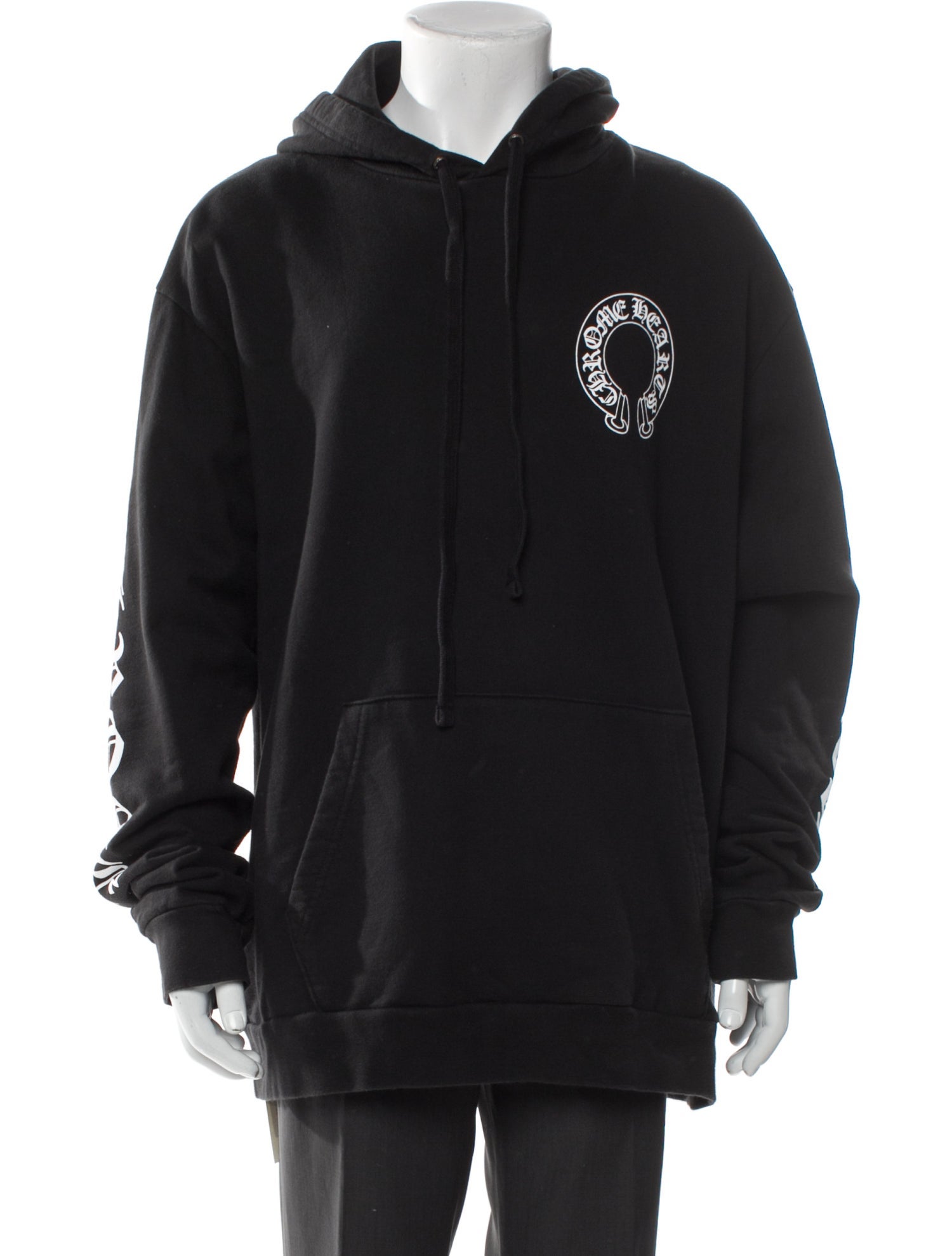 Chrome Hearts x Matty Boy Chomper Horseshoe Logo Graphic Print Hoodie