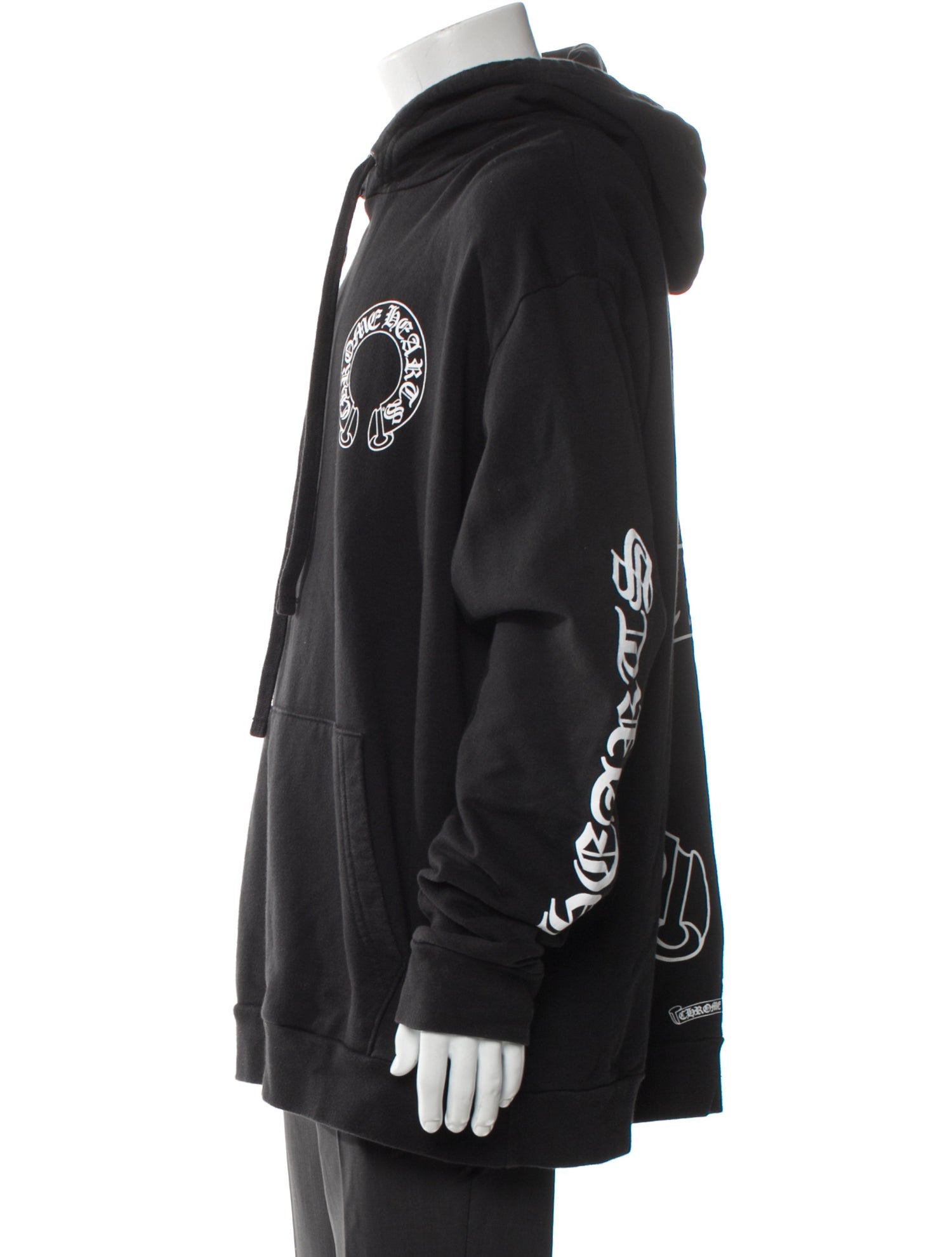 Chrome Hearts x Matty Boy Chomper Horseshoe Logo Graphic Print Hoodie