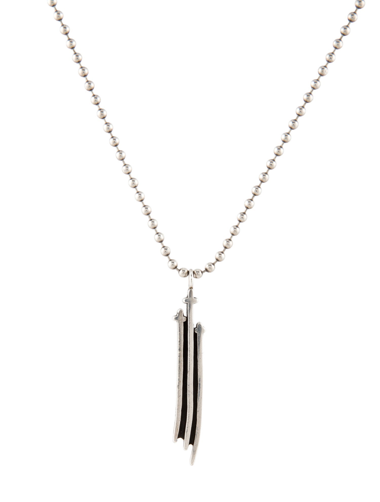 Chrome Hearts Triple Cross Pendant Necklace