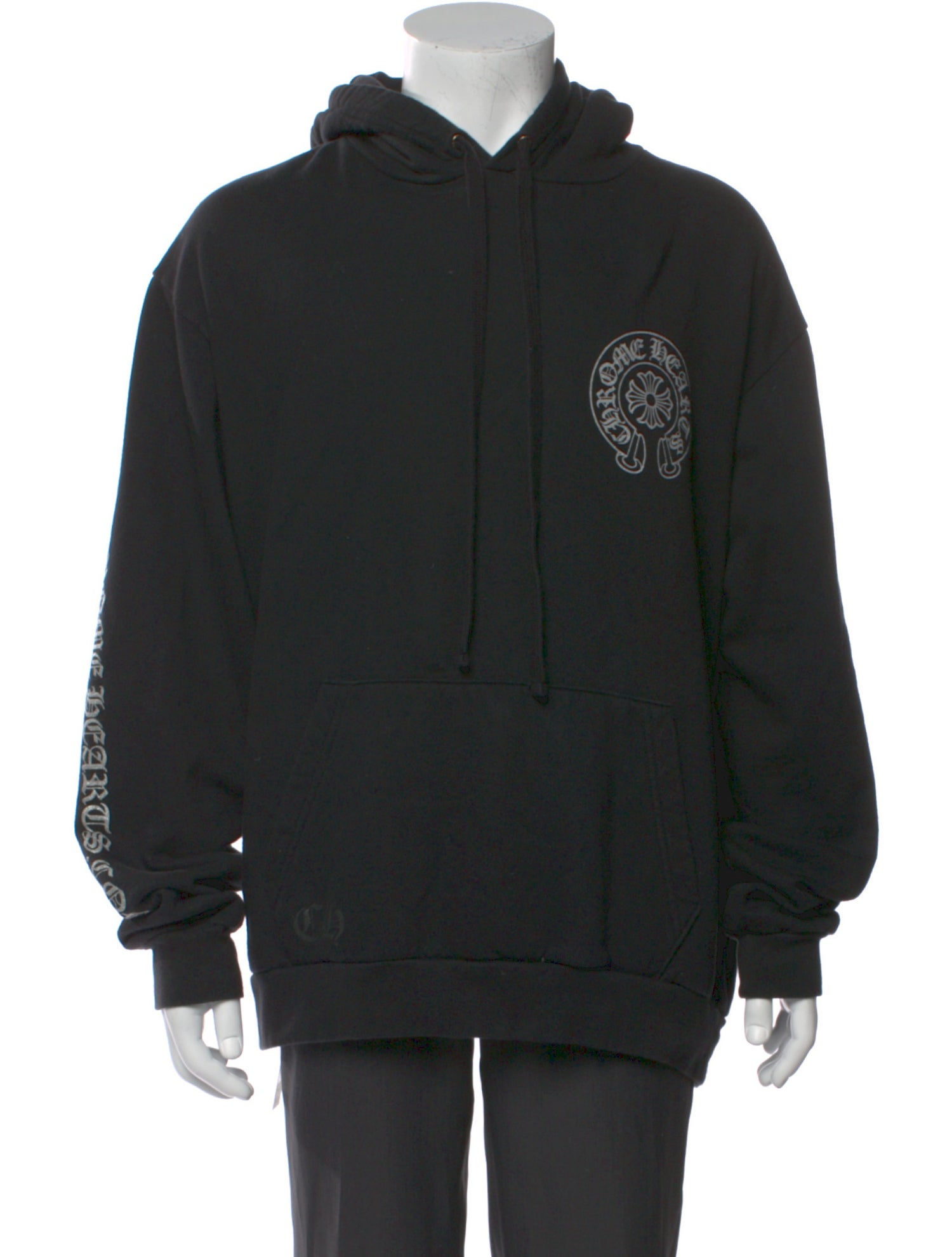 Chrome Hearts Signature Logo Graphic Print Hoodie