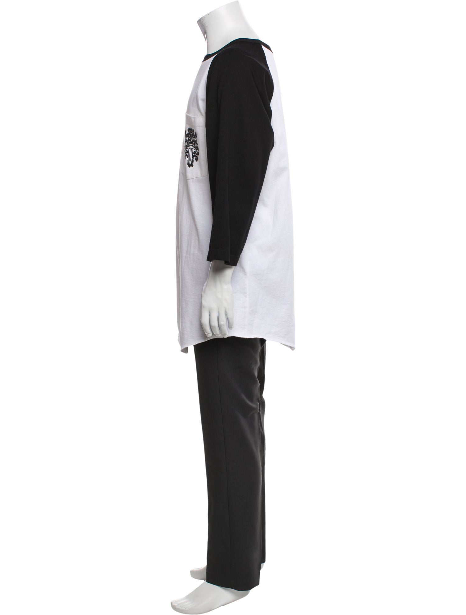 Chrome Hearts Baseball Dagger Colorblock Pattern T-Shirt