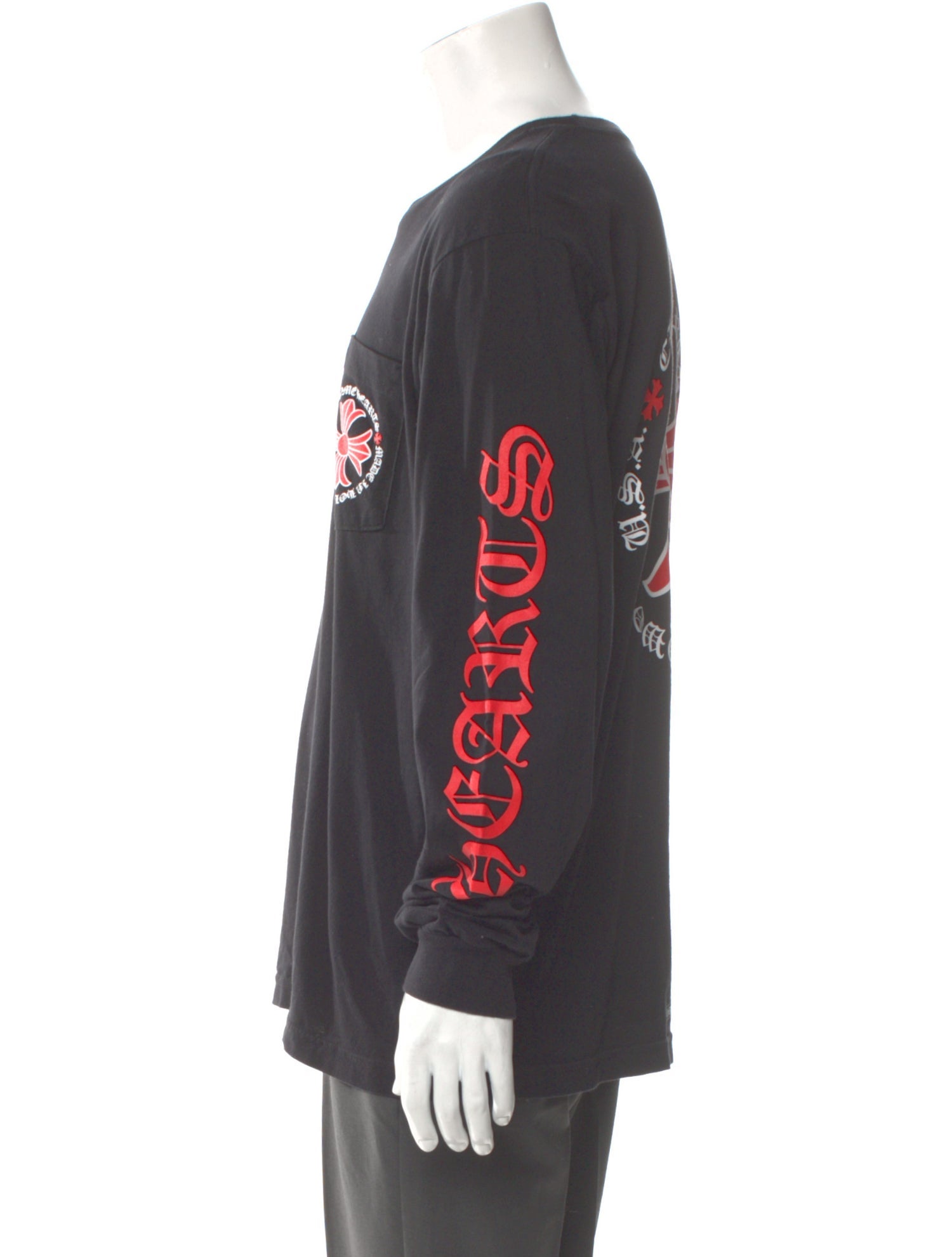 Chrome Hearts Hollywood Plus Cross Graphic Print T-Shirt