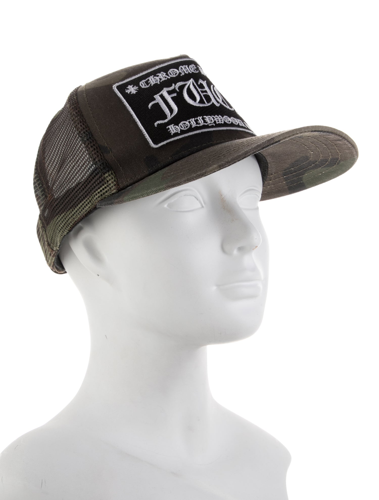 Chrome Hearts Camo Fuck Trucker Cap