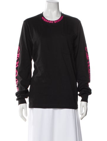 Pre-owned Chrome Hearts Graphic Print Crew Neck T-shirt In Gray