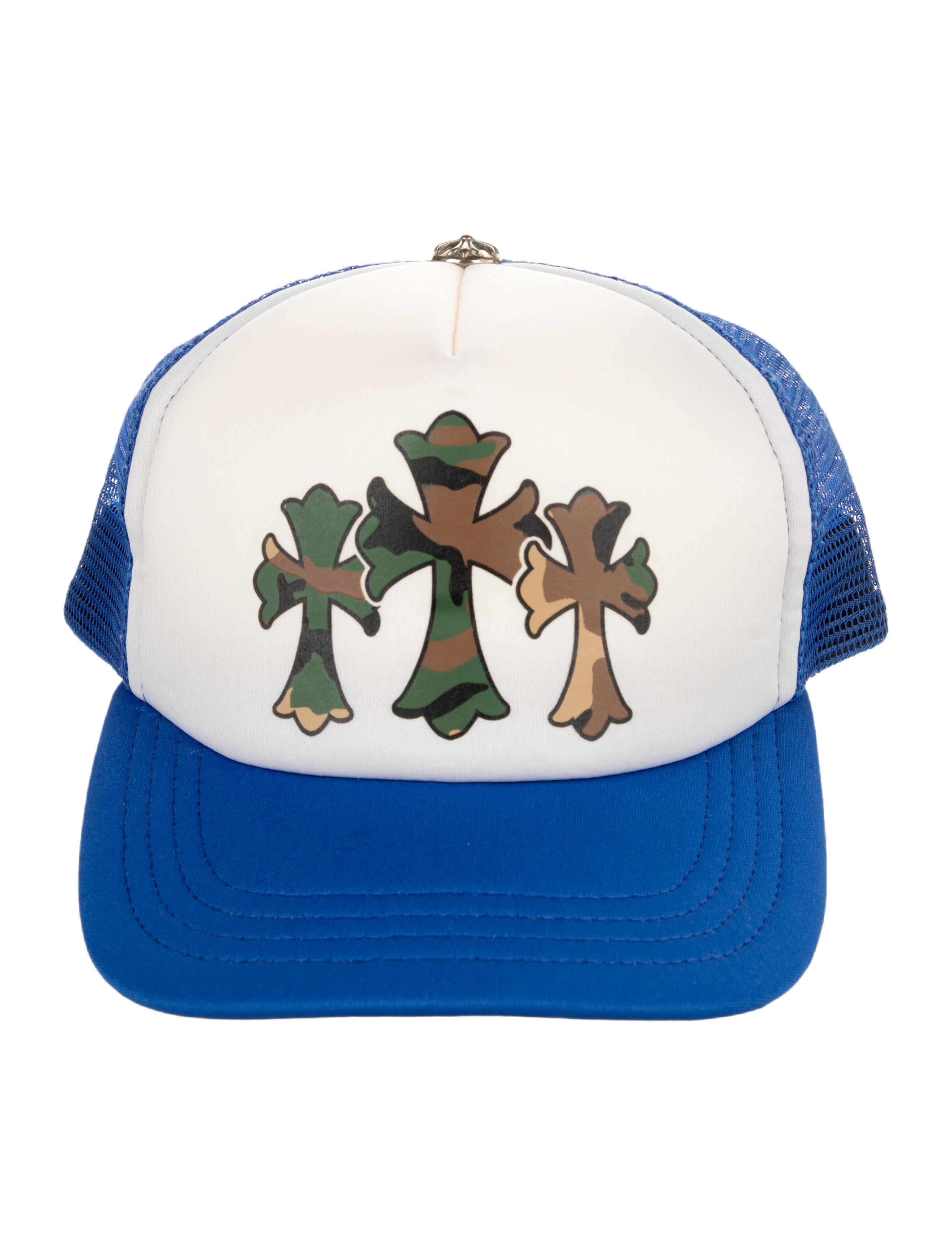 Chrome Hearts Camo Cemetery Cross Trucker Hat