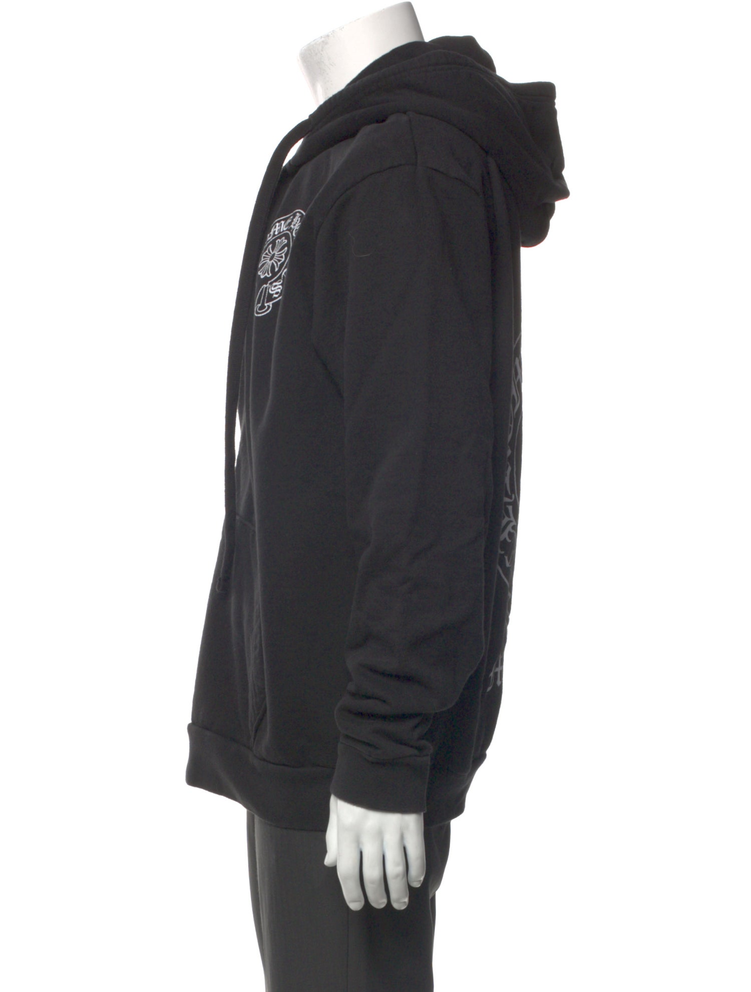 Chrome Hearts Horseshoe Logo Malibu Exclusive Zip Up Graphic Print Hoodie