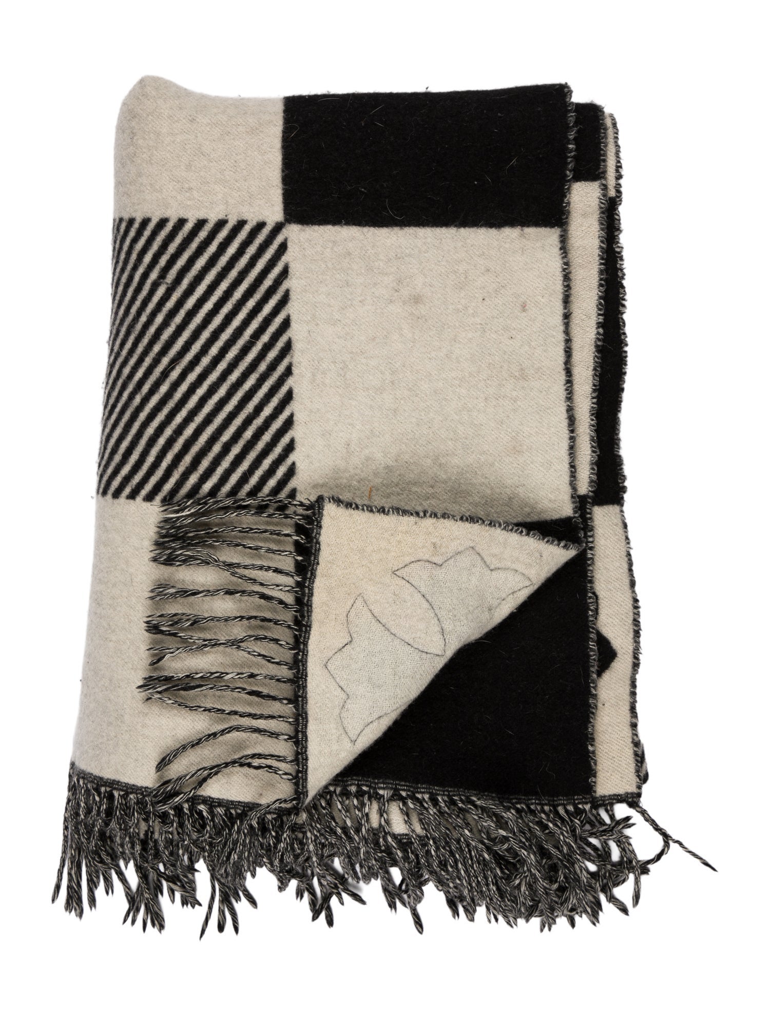 Chrome Hearts Cashmere 'Plus' Patch Throw Blanket