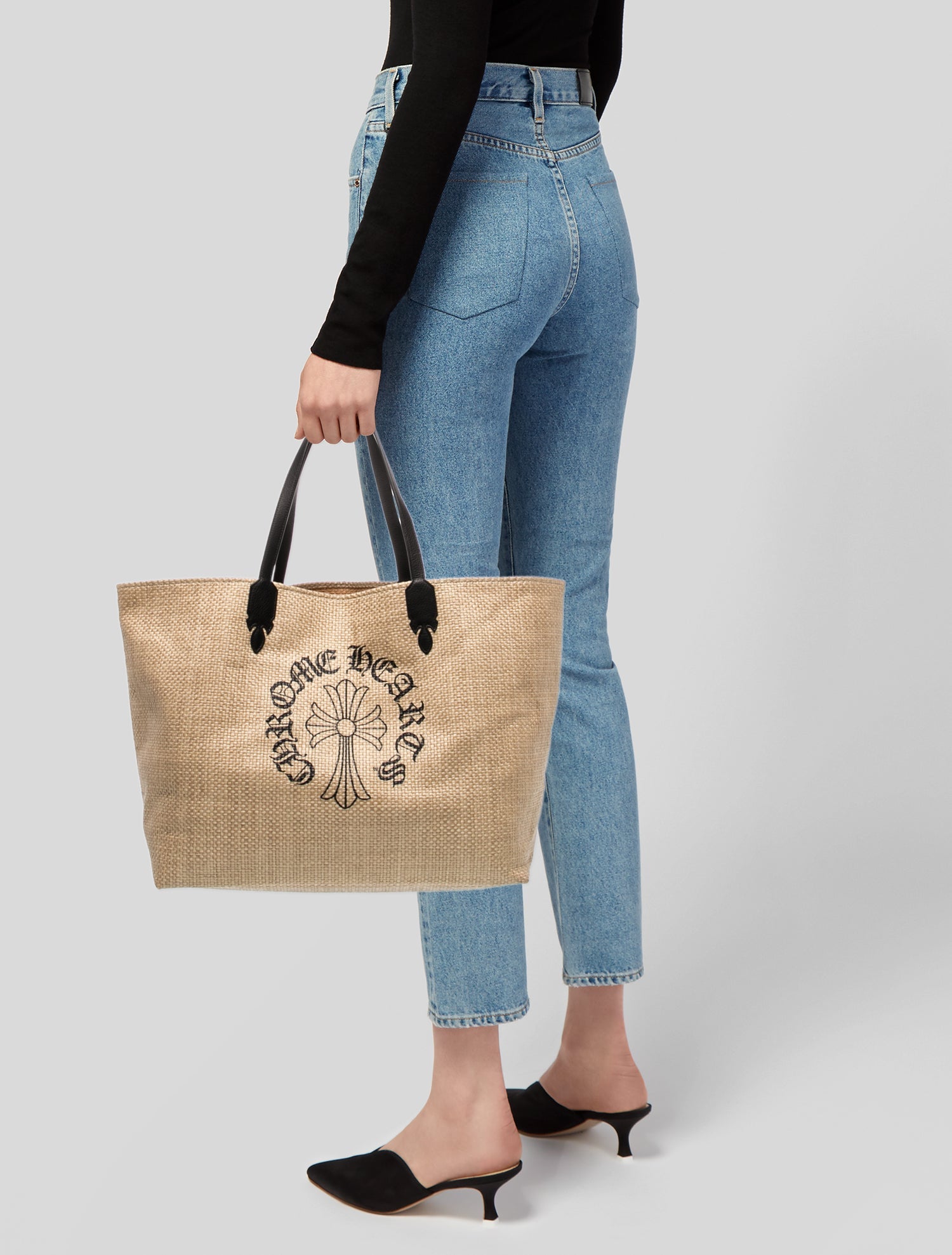 Chrome Hearts Raffia Tote