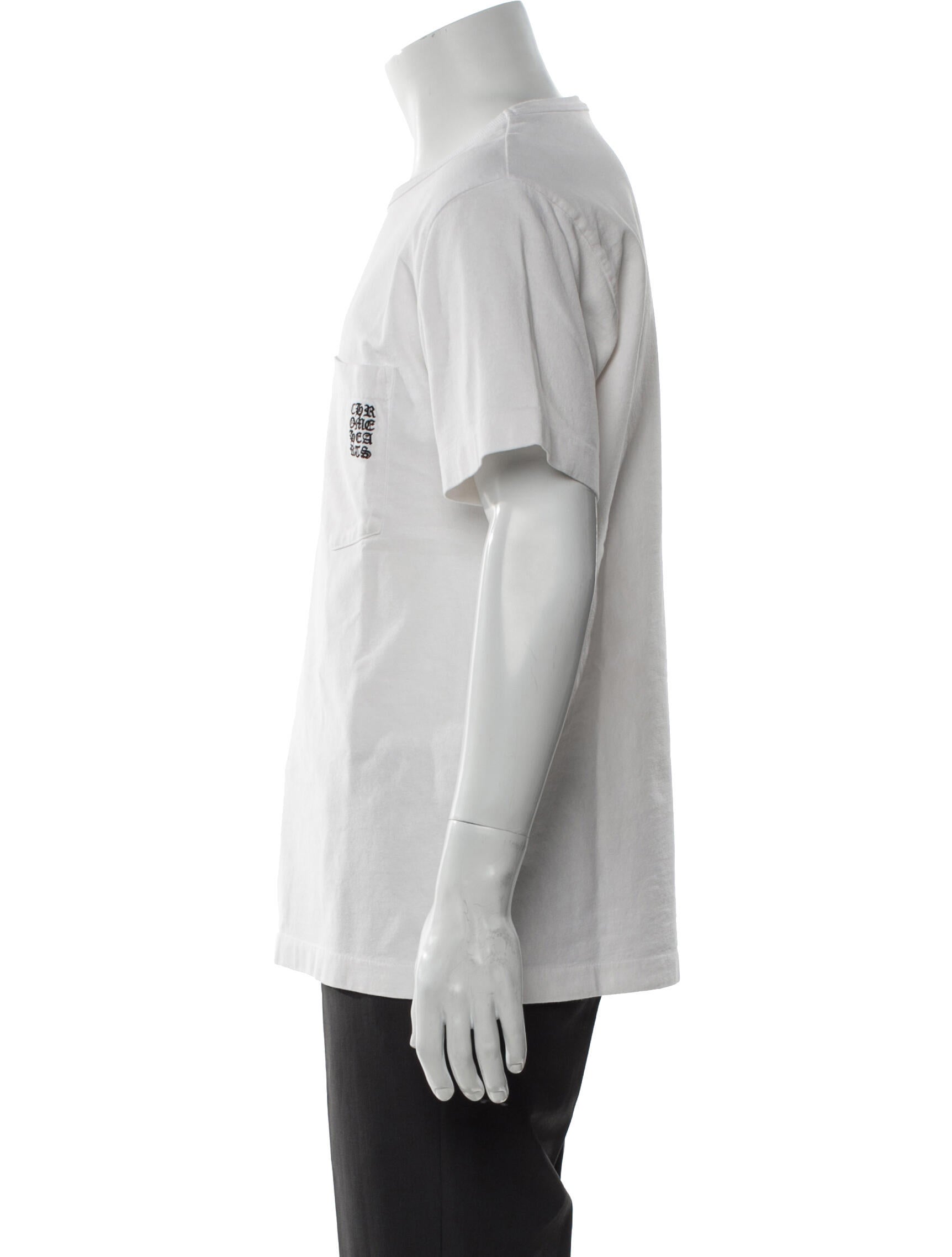 Chrome Hearts Vertical Logo Crew Neck T-Shirt