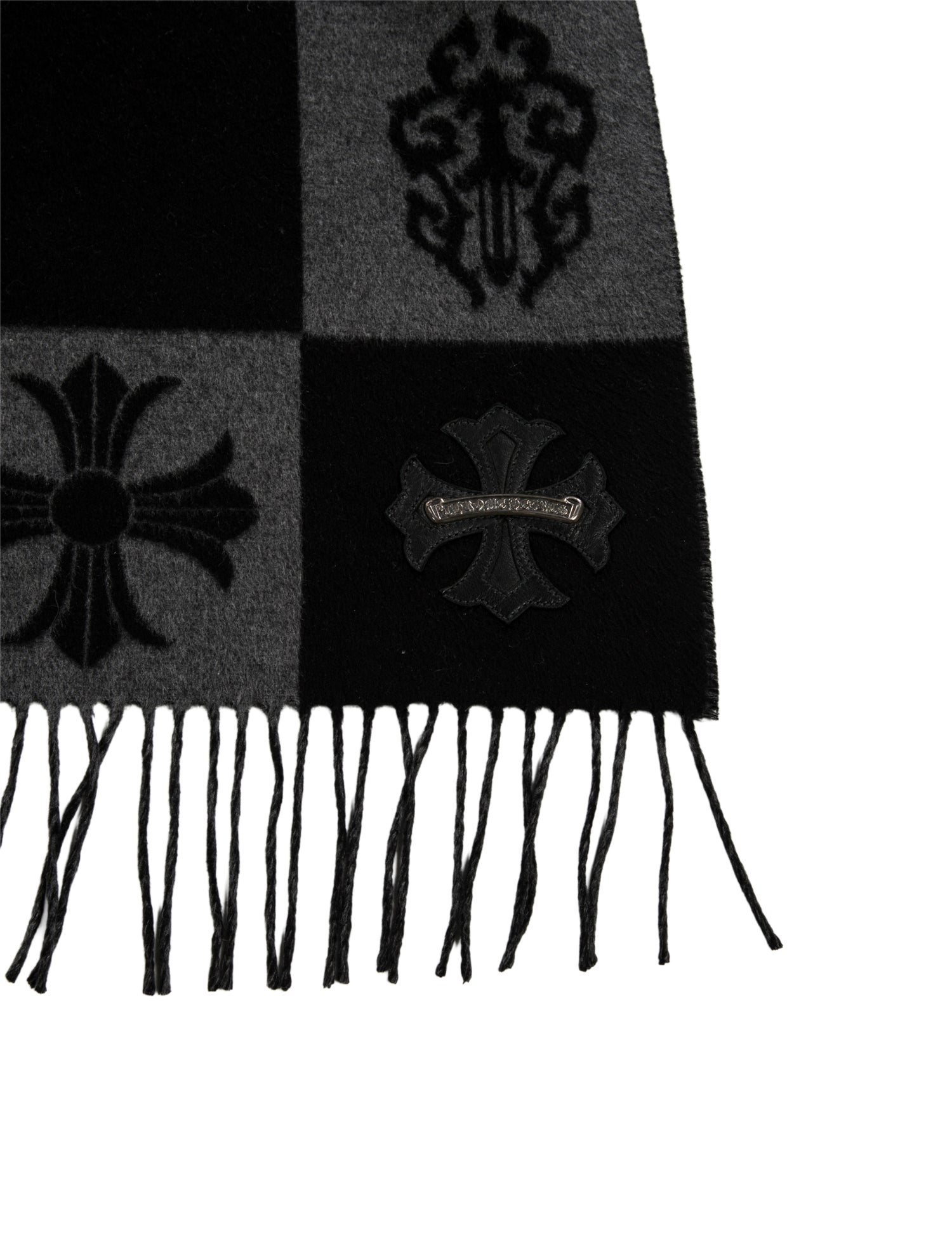 Chrome Hearts Checkered Silk Throw Blanket