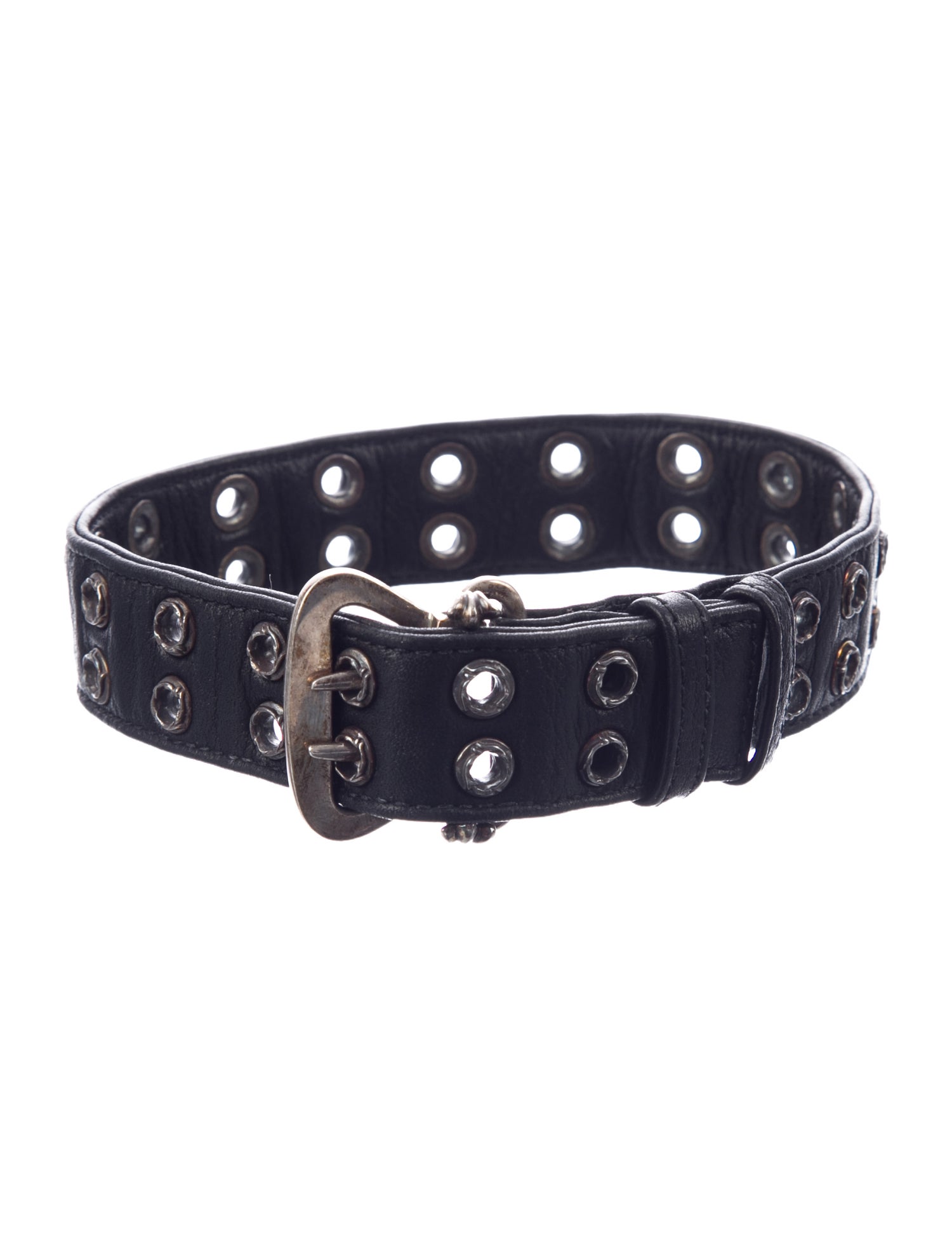 Chrome Hearts Leather Dog Collar