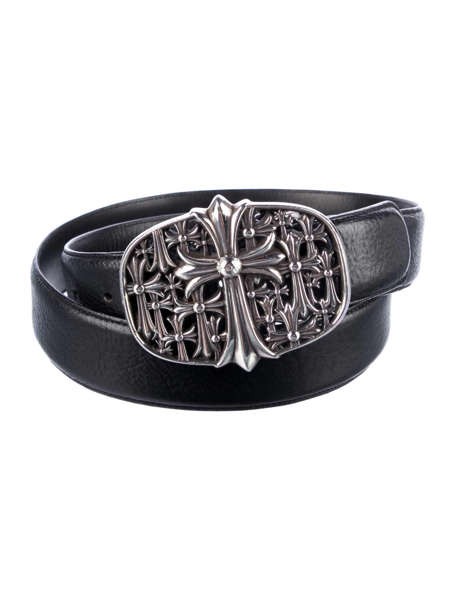 Chrome Hearts Cemetery Leather Waist Belt