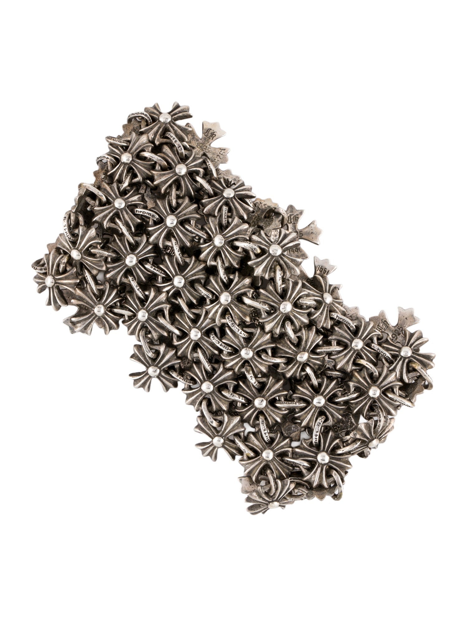 Chrome Hearts Vintage Maltese Cross Chainmail Bracelet