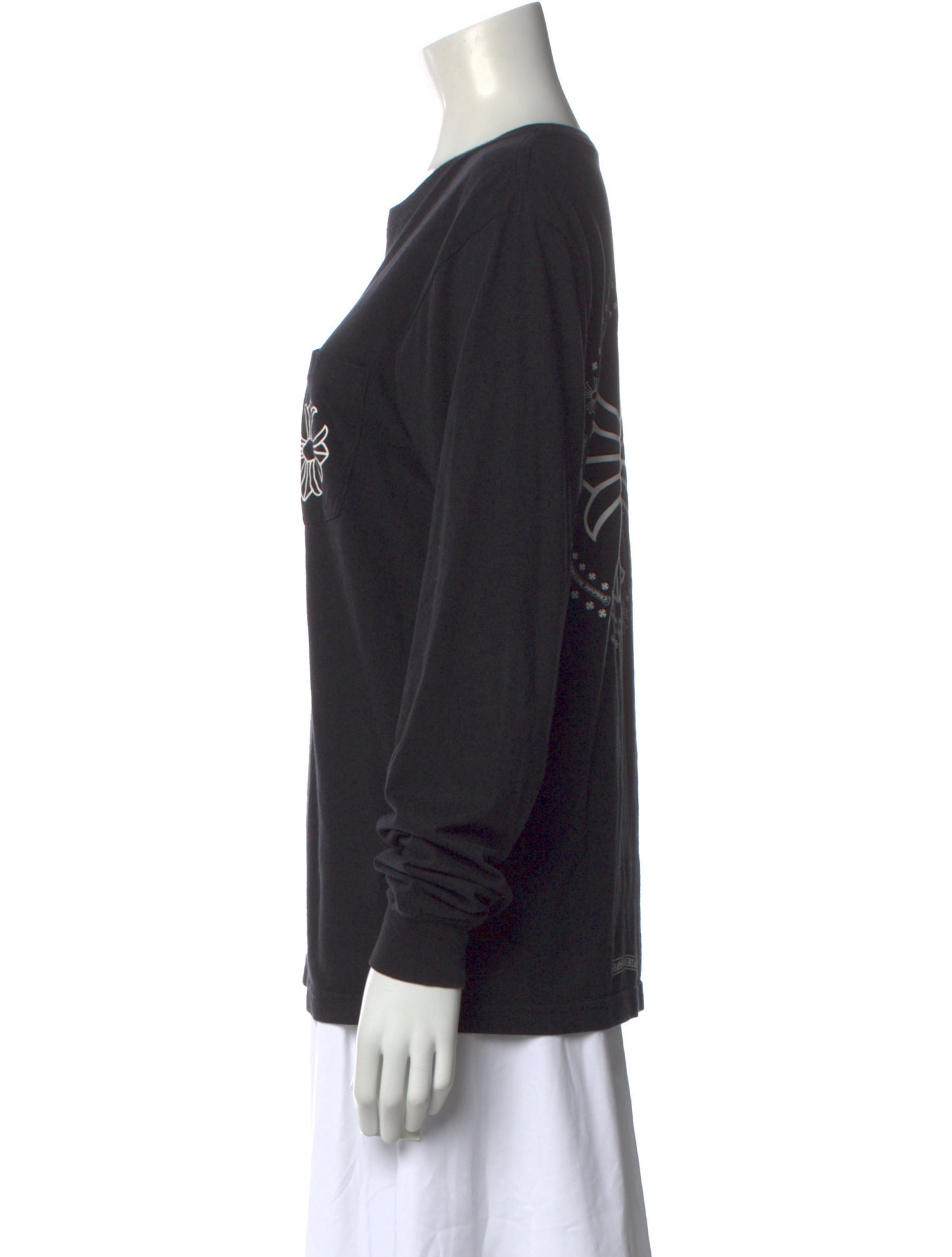 Chrome Hearts Graphic Print Crew Neck T-Shirt