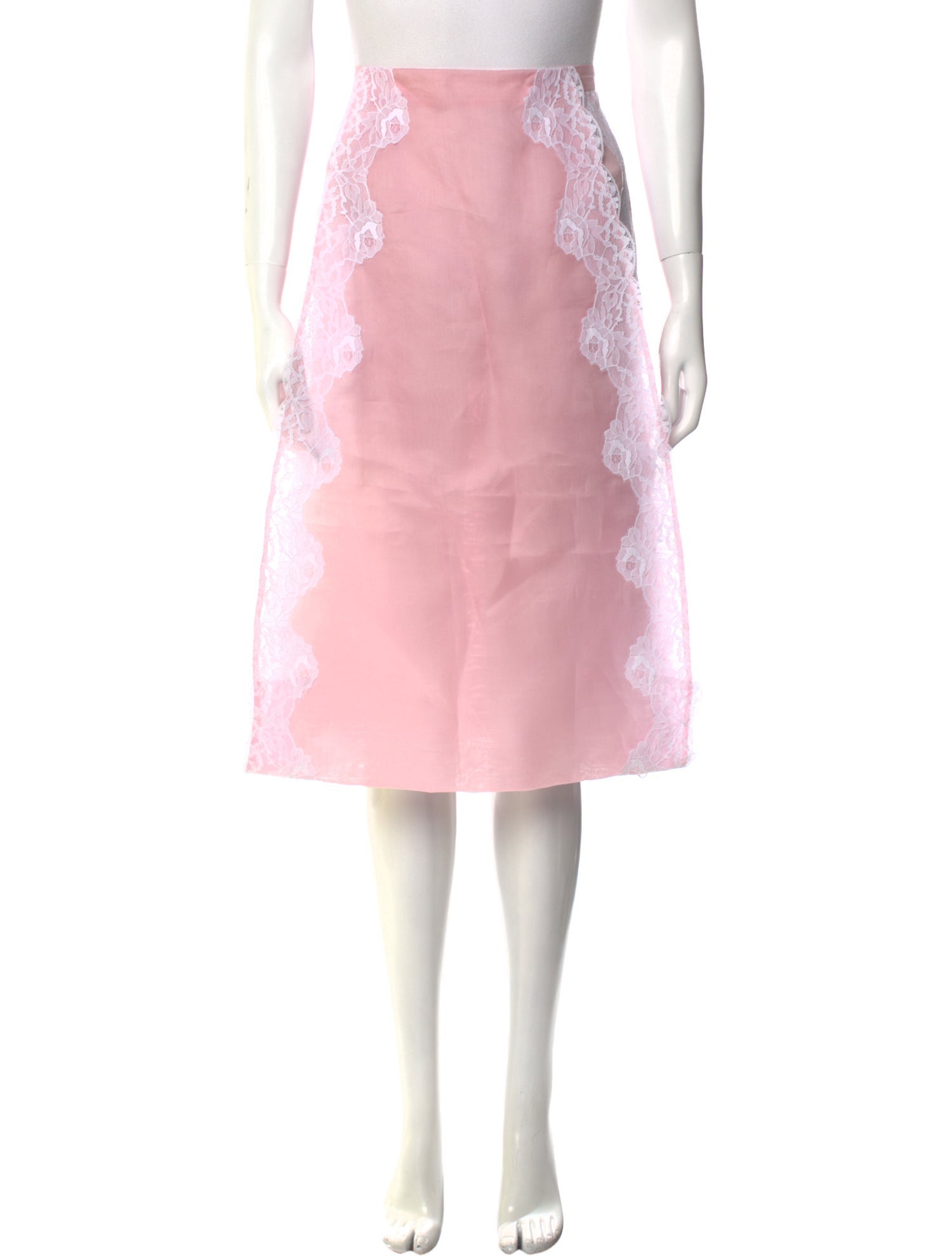 Christopher Kane Lace Trim Embellishment Knee-Length Skirt w