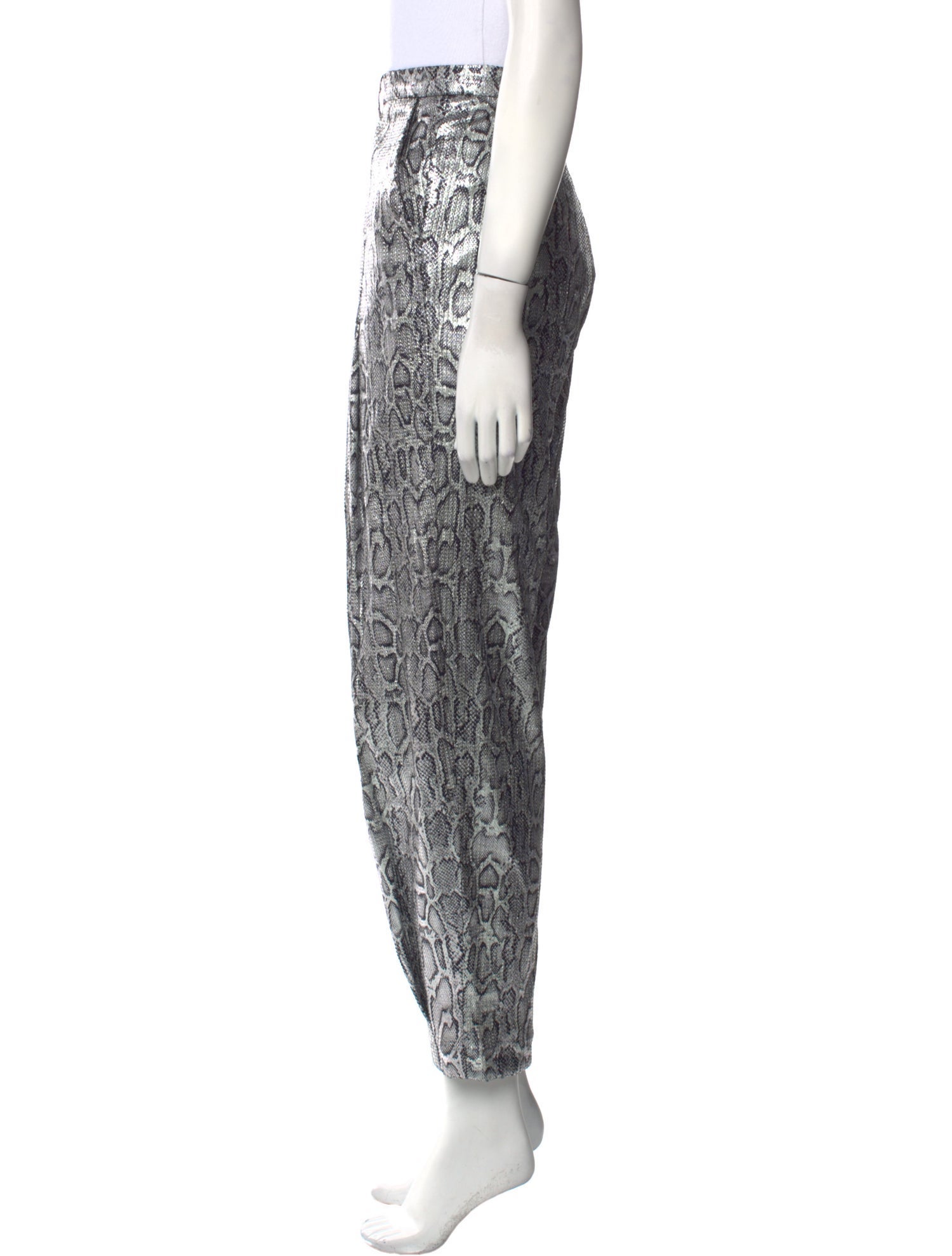 Christopher Kane Animal Print Skinny Leg Pants