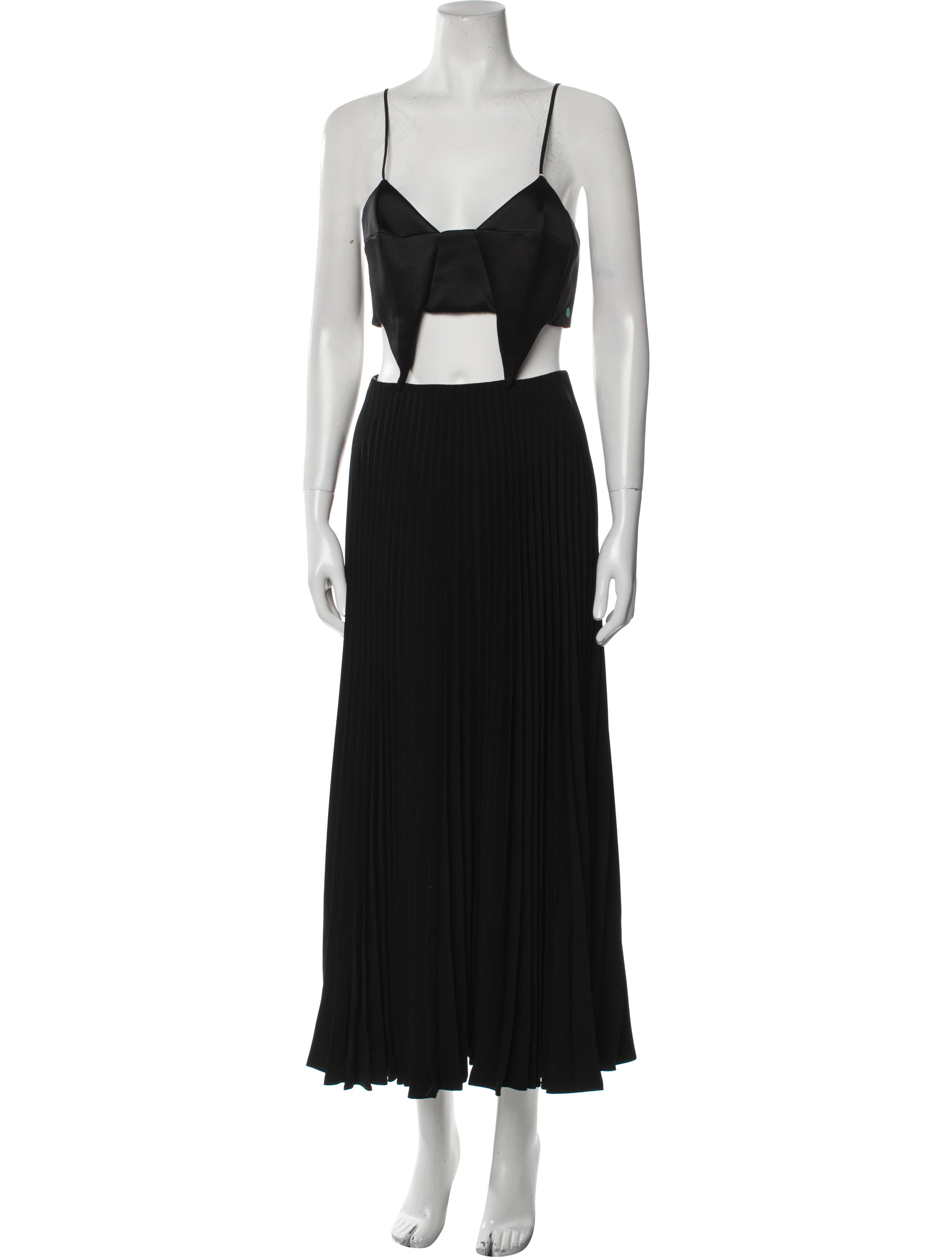 Christopher Kane Square Neckline Long Dress