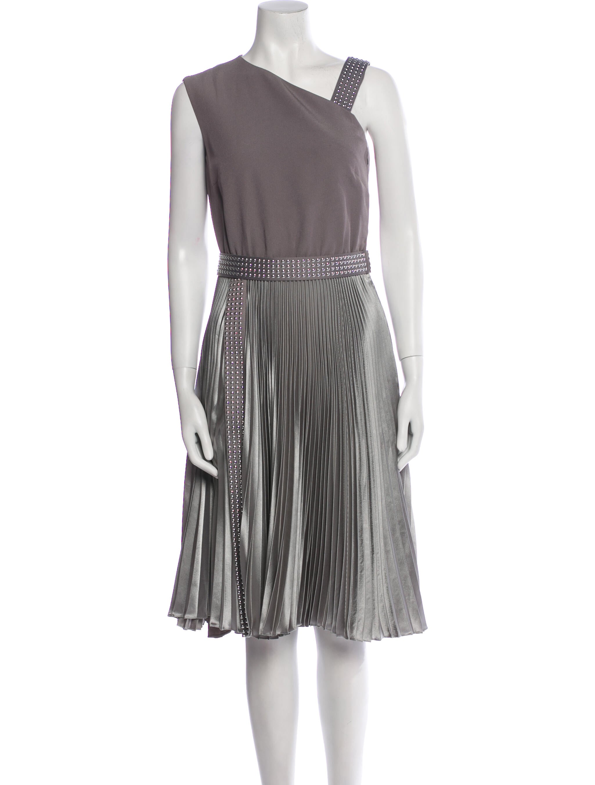 Christopher Kane Colorblock Pattern Midi Length Dress