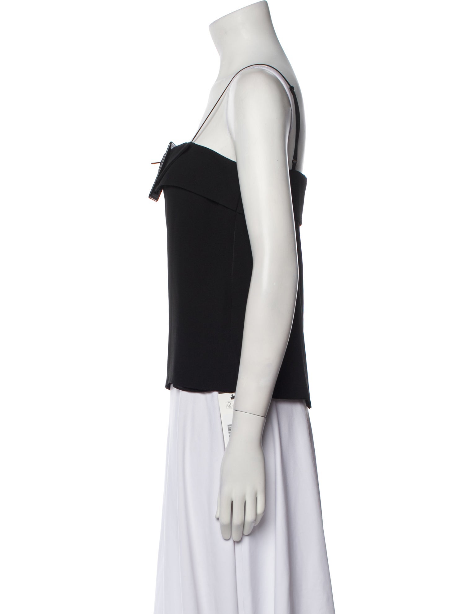 Christopher Kane Square Neckline Sleeveless Crop Top