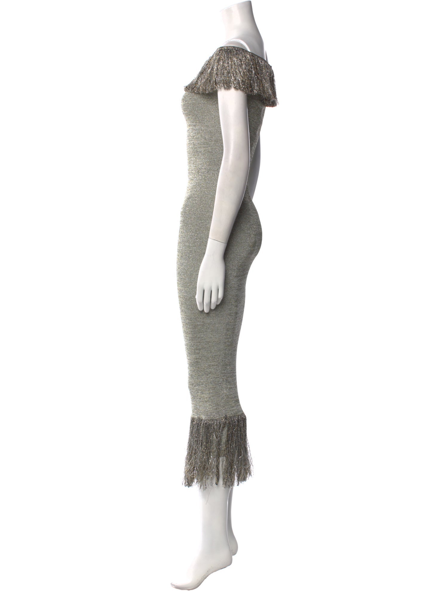 Christopher Kane Off-The-Shoulder Long Dress